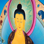 Tibetan Thangka Painting of Shakyamuni Buddha