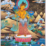 Fine Quality Manjushri Thangka For home decor and and Wall hanging 
