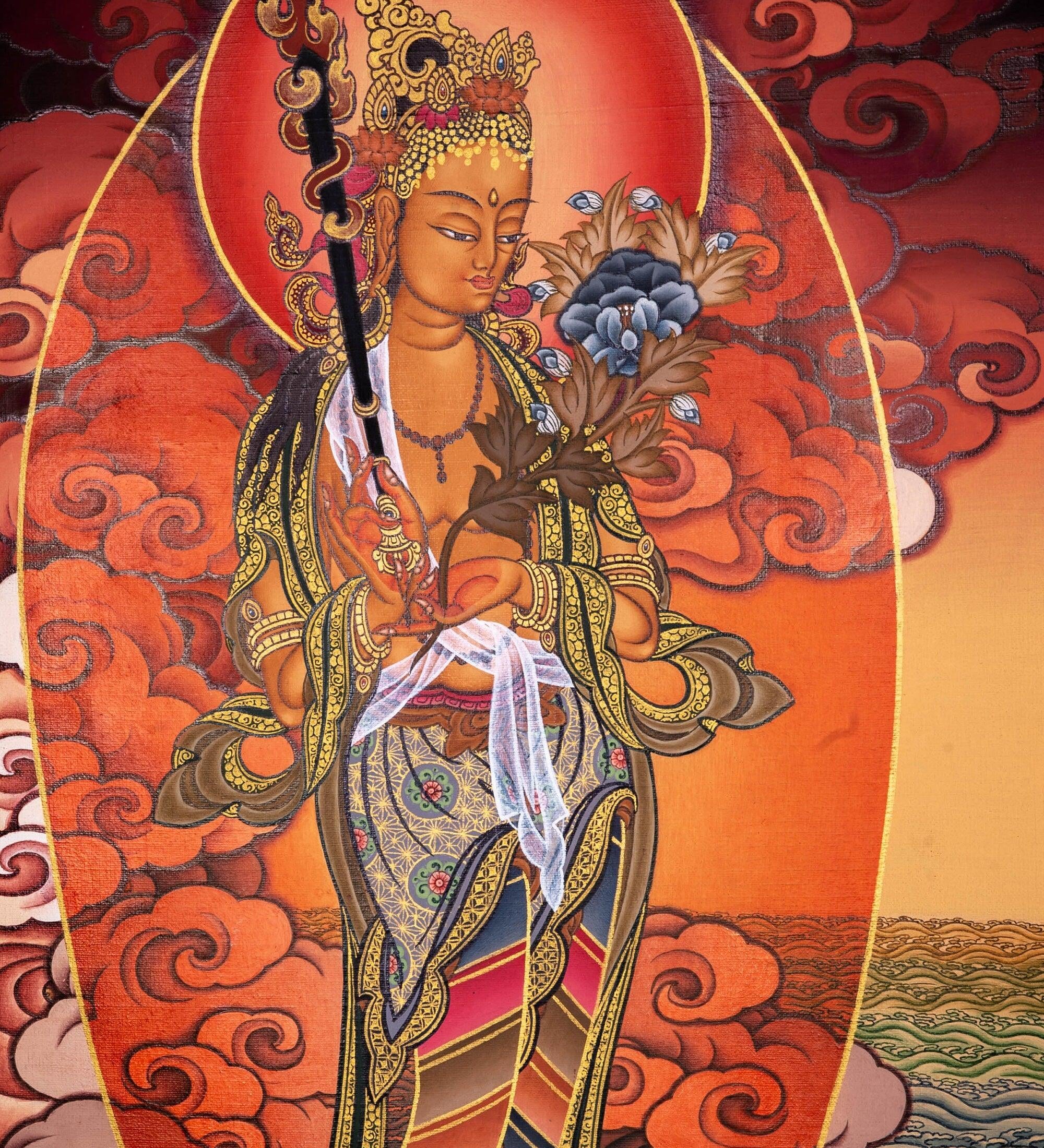 White Tara Bodhisattva Painting | Free Shipping