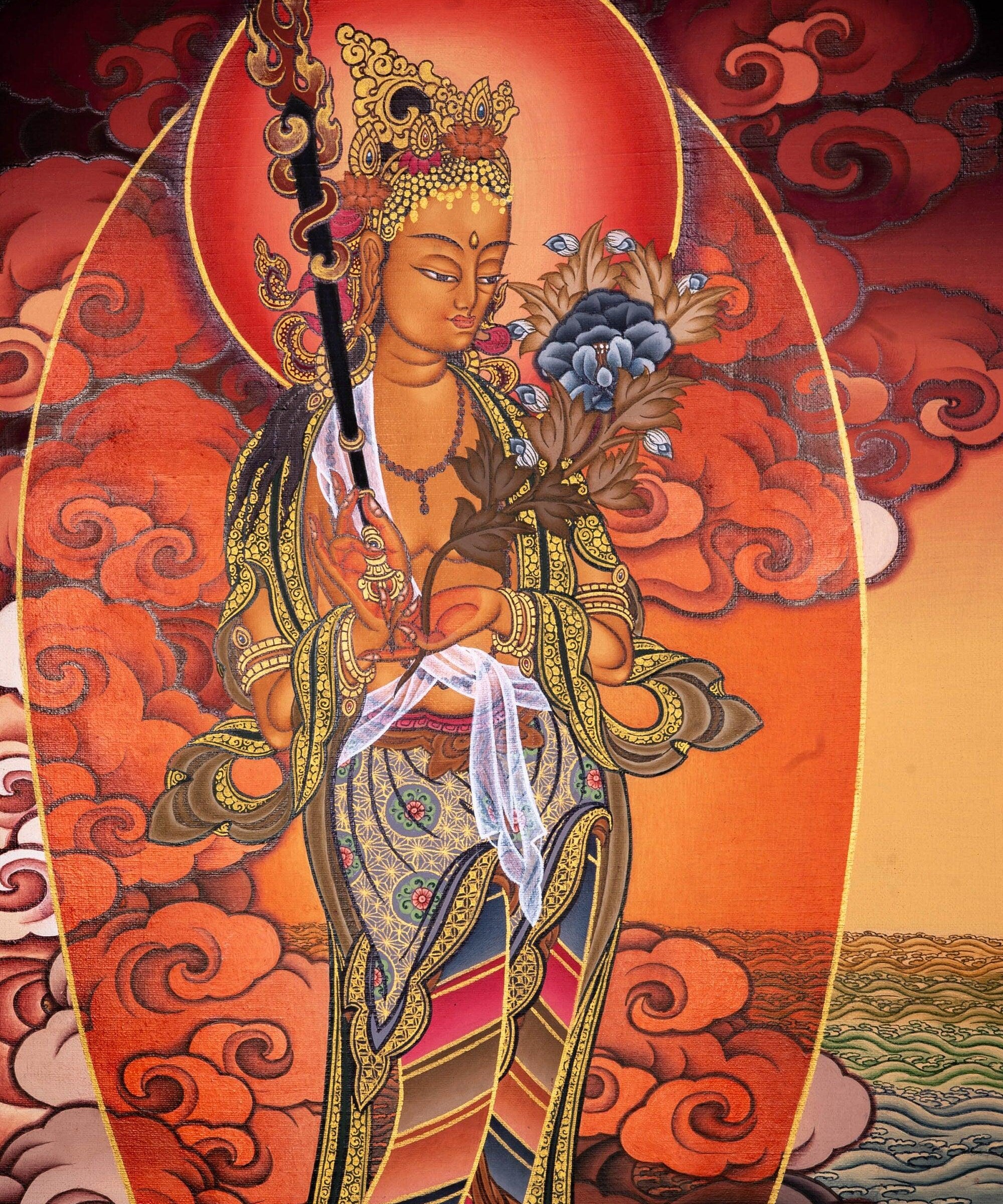 White Tara Bodhisattva Painting | Free Shipping