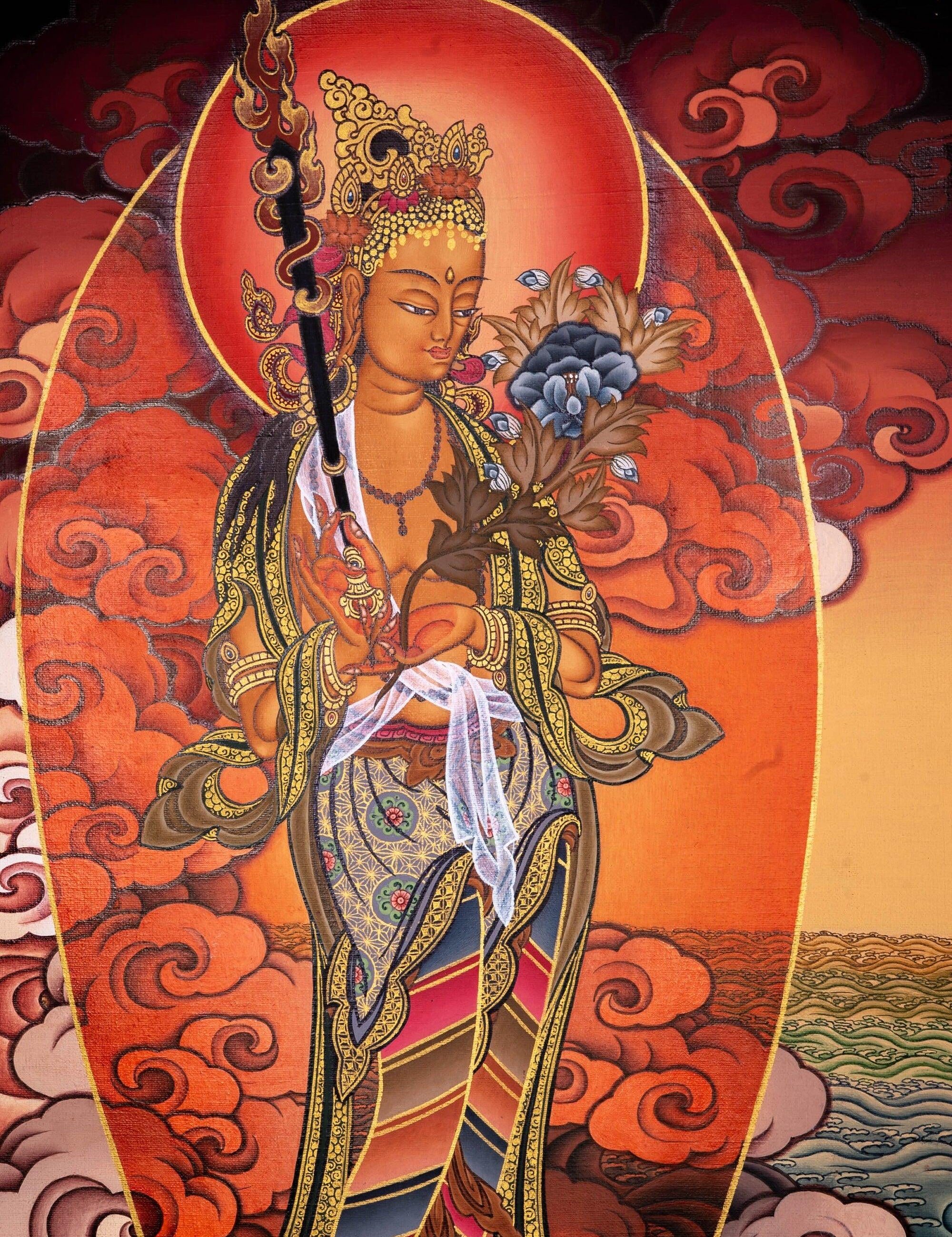 White Tara Bodhisattva Painting | Free Shipping
