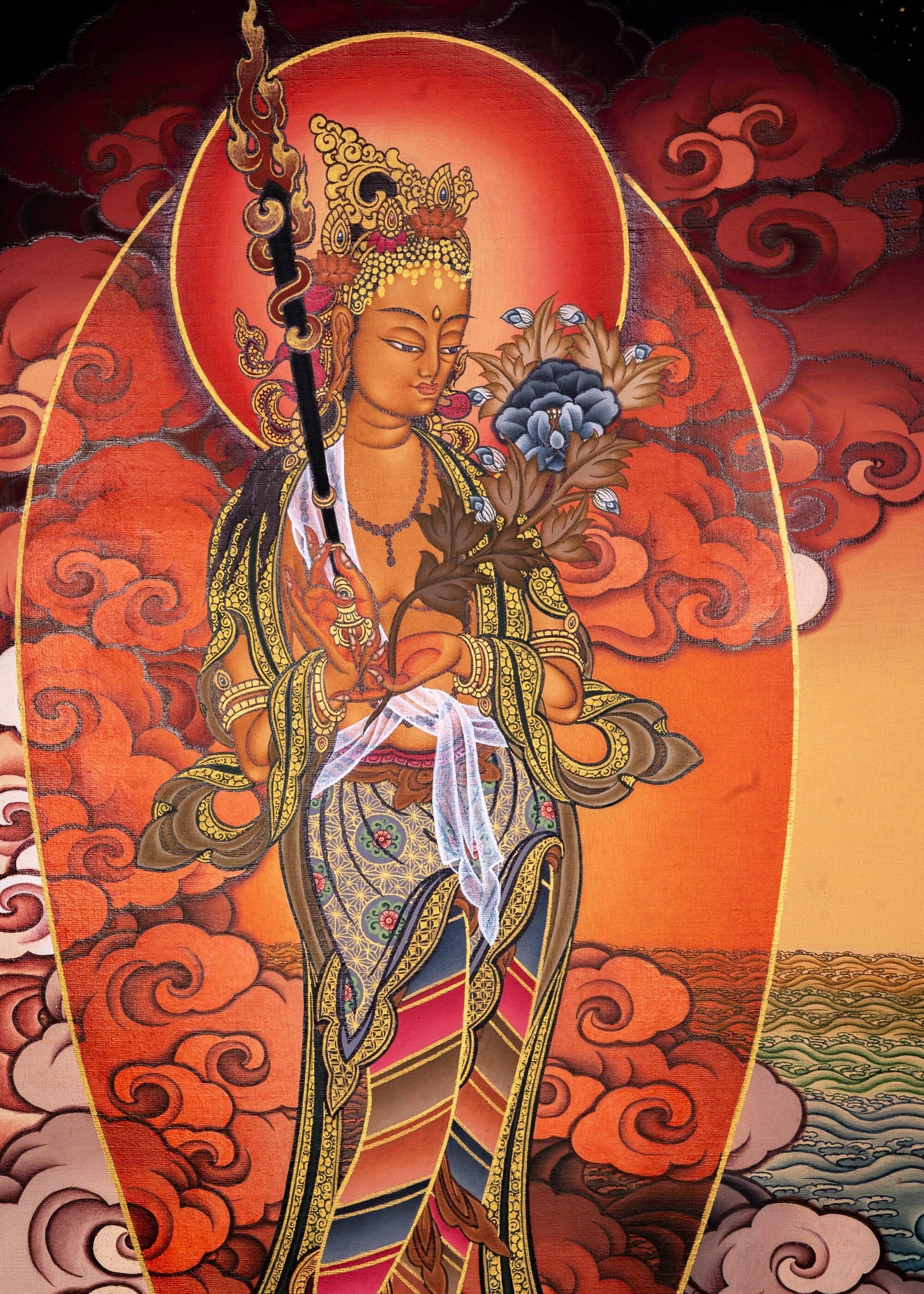 White Tara Bodhisattva Painting | Free Shipping