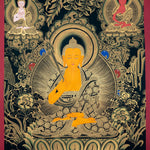 Beautiful Thangka Painting of Shakyamuni Buddha