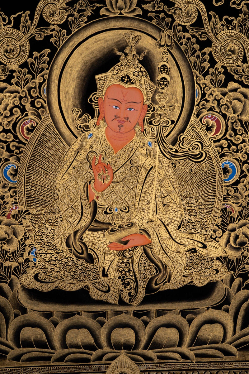 Guru Padmasambhava Thangka Art - Himalayas Shop