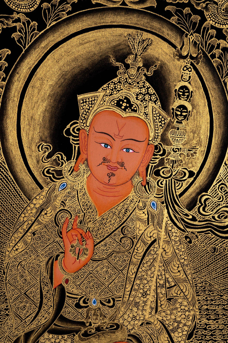 Guru Padmasambhava Thangka Art - Himalayas Shop