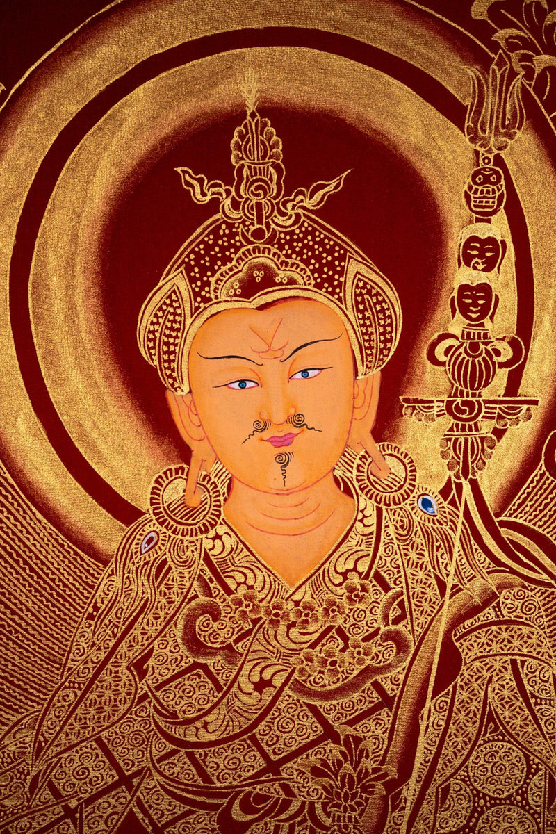 Guru Rinpoche Thangka Painting - Guru Padmasambhava - Himalayas Shop