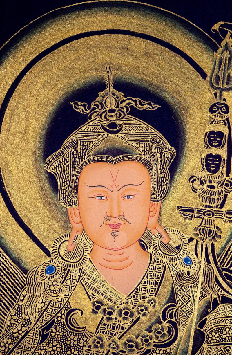 Guru Rinpoche Thangka Painting - Guru Padmasambhava - Himalayas Shop