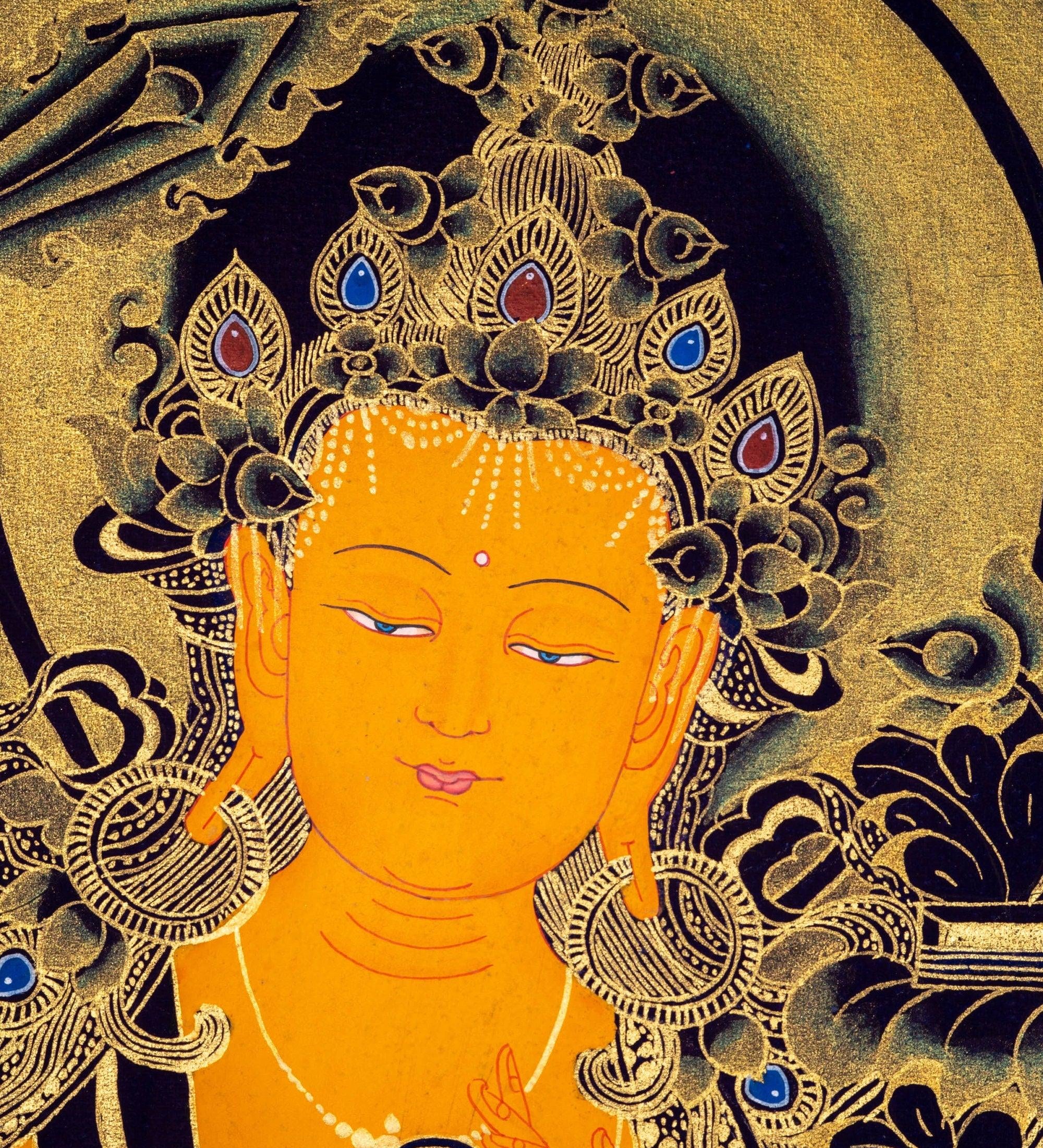 Manjushri Buddhist Deity for Wisdom and Compassion - Himalayas Shop