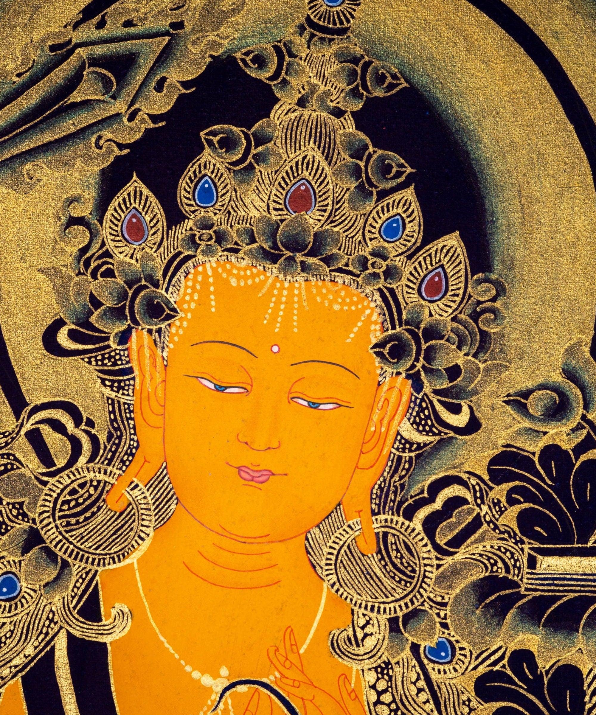 Manjushri Buddhist Deity for Wisdom and Compassion - Himalayas Shop