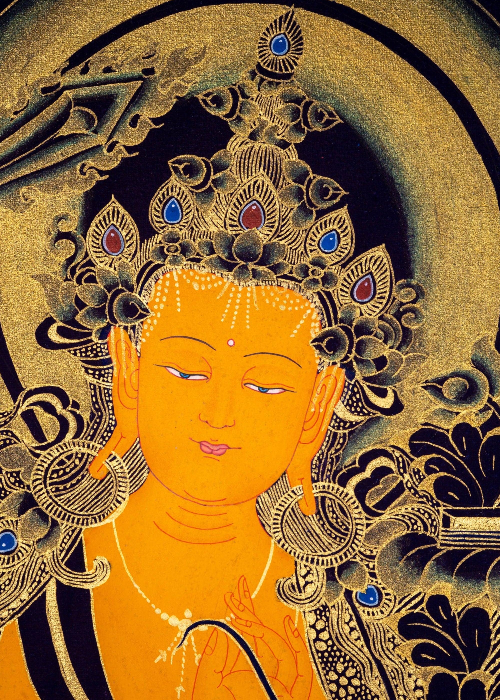 Manjushri Buddhist Deity for Wisdom and Compassion - Himalayas Shop