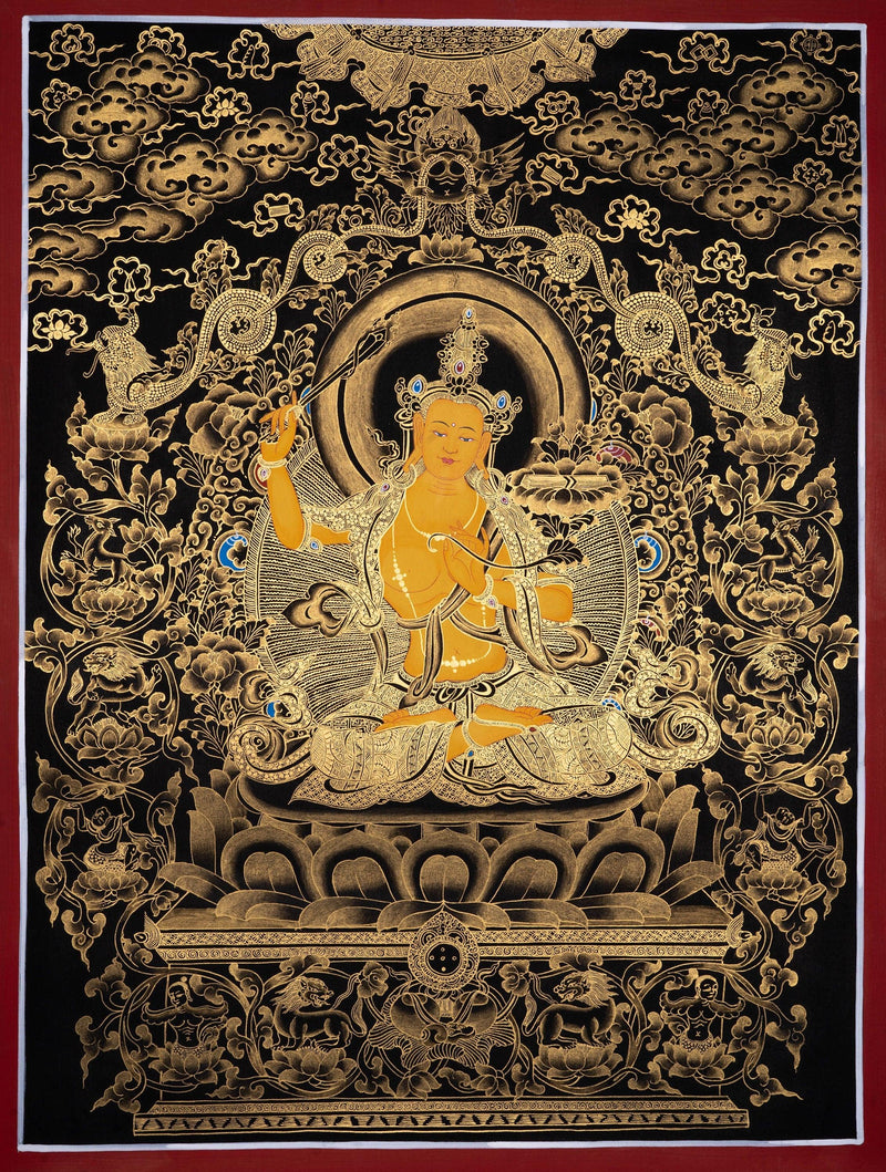 Manjushri Buddhist Deity for Wisdom and Compassion - Himalayas Shop