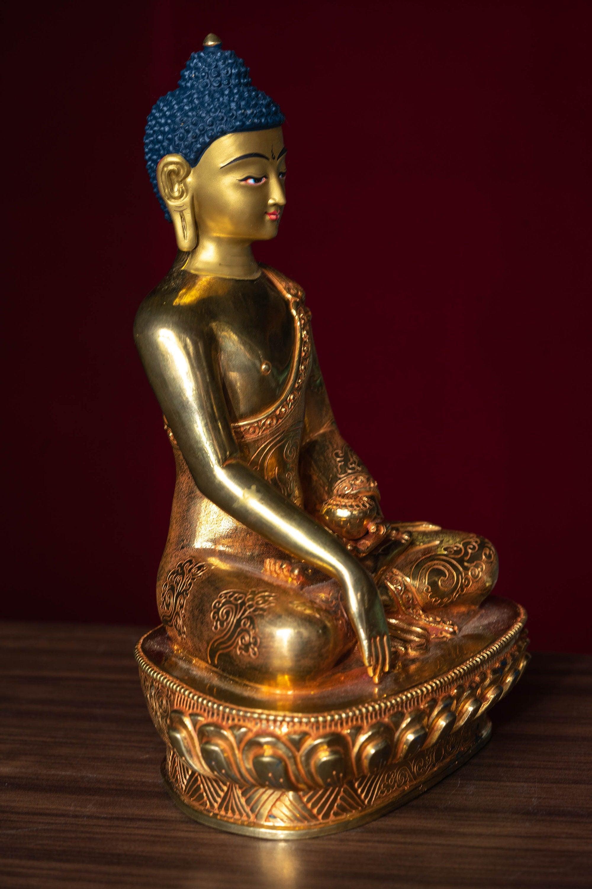 Handmade Shakyamuni Buddha statue - Himalayas Shop