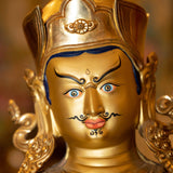Gold Plated Handmade Guru Padmasambhava Statue - Himalayas Shop