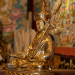 Gold Plated Handmade Guru Padmasambhava Statue - Himalayas Shop