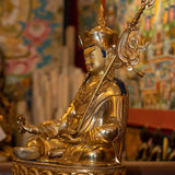 Gold Plated Handmade Guru Padmasambhava Statue - Himalayas Shop