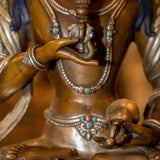 Gold Plated Bajrasattva Statue - Himalayas Shop