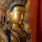 Gold Plated Bajrasattva Statue - Himalayas Shop