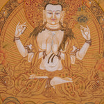 Chenrezig Thangka Painting - Himalayas Shop