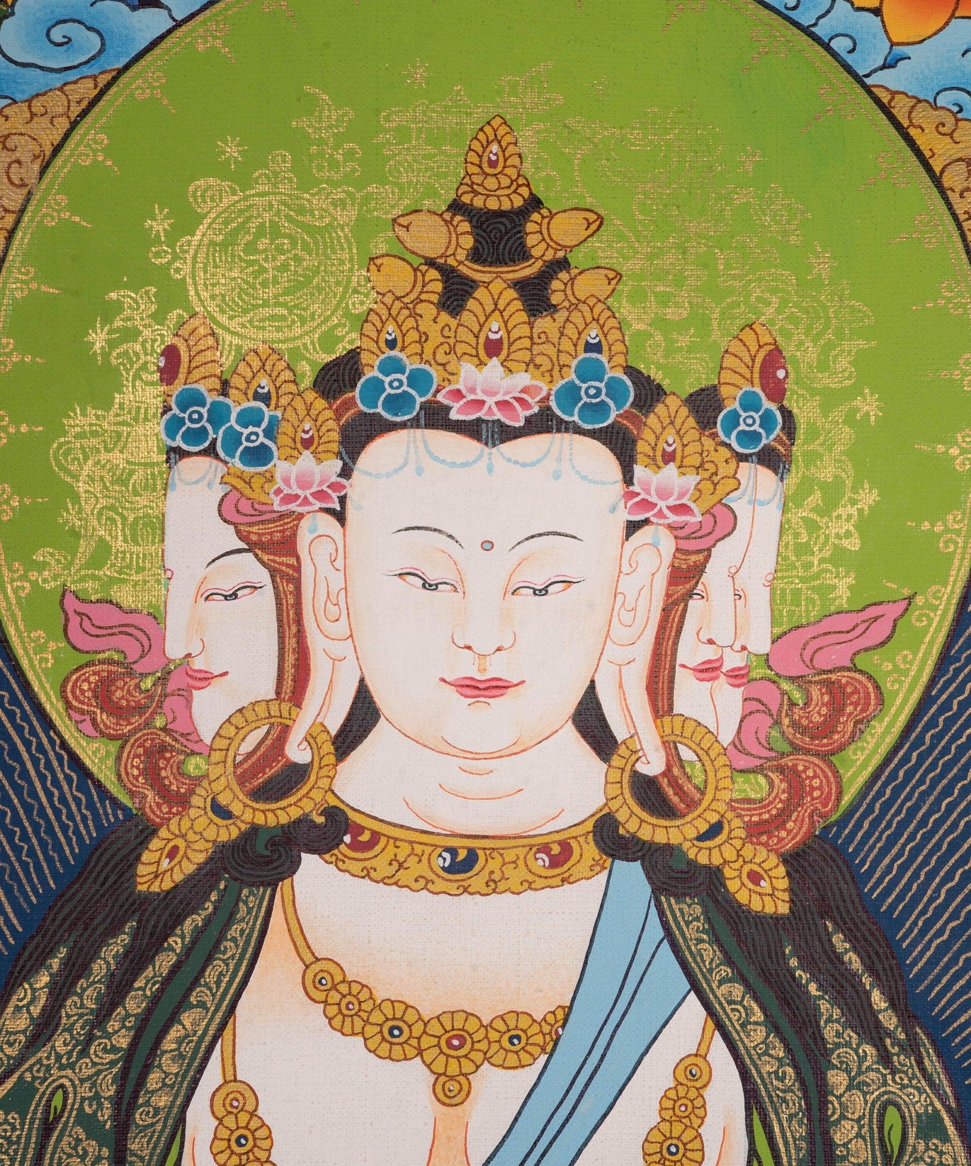 Namo Amitabho, Amitafo - Amitabha Buddha Thangka Painting