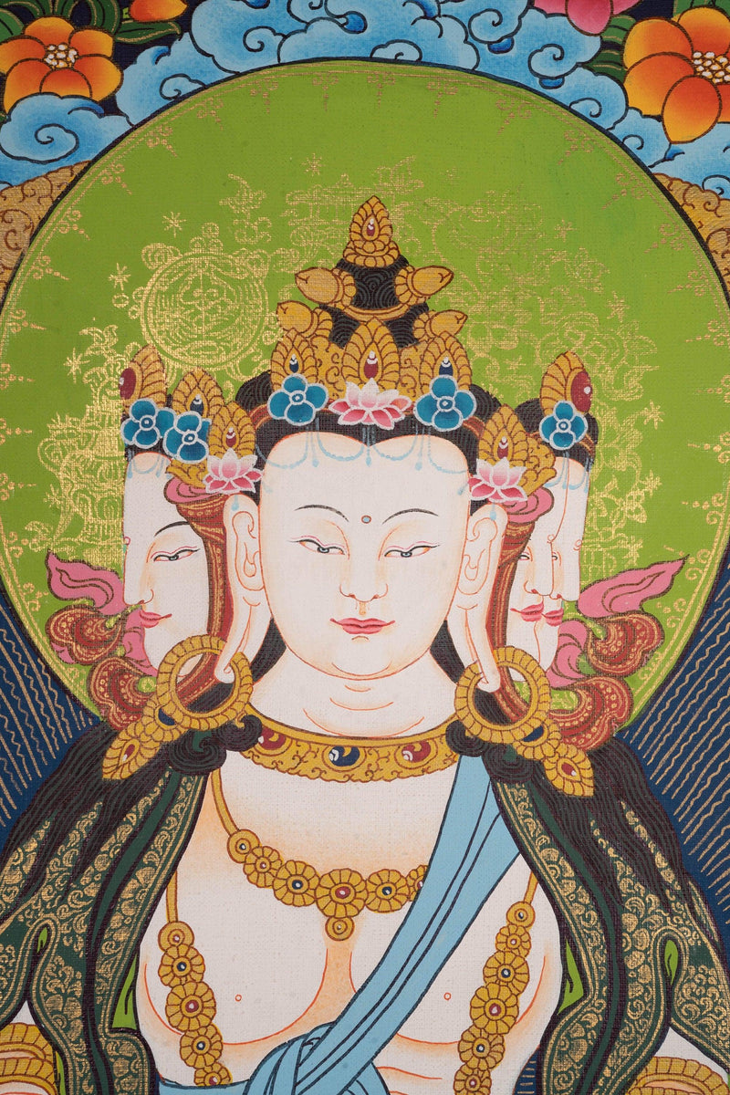 Namo Amitabho, Amitafo - Amitabha Buddha Thangka Painting
