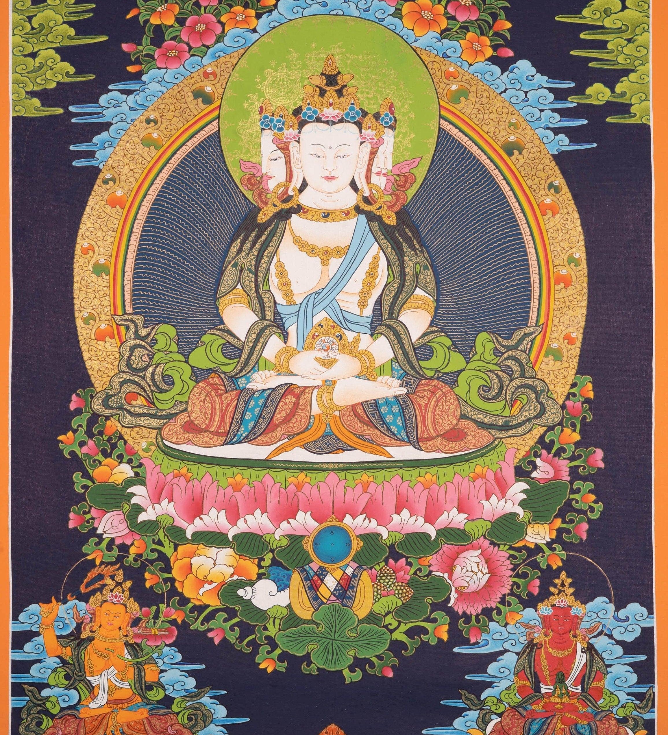 Namo Amitabho, Amitafo - Amitabha Buddha Thangka Painting