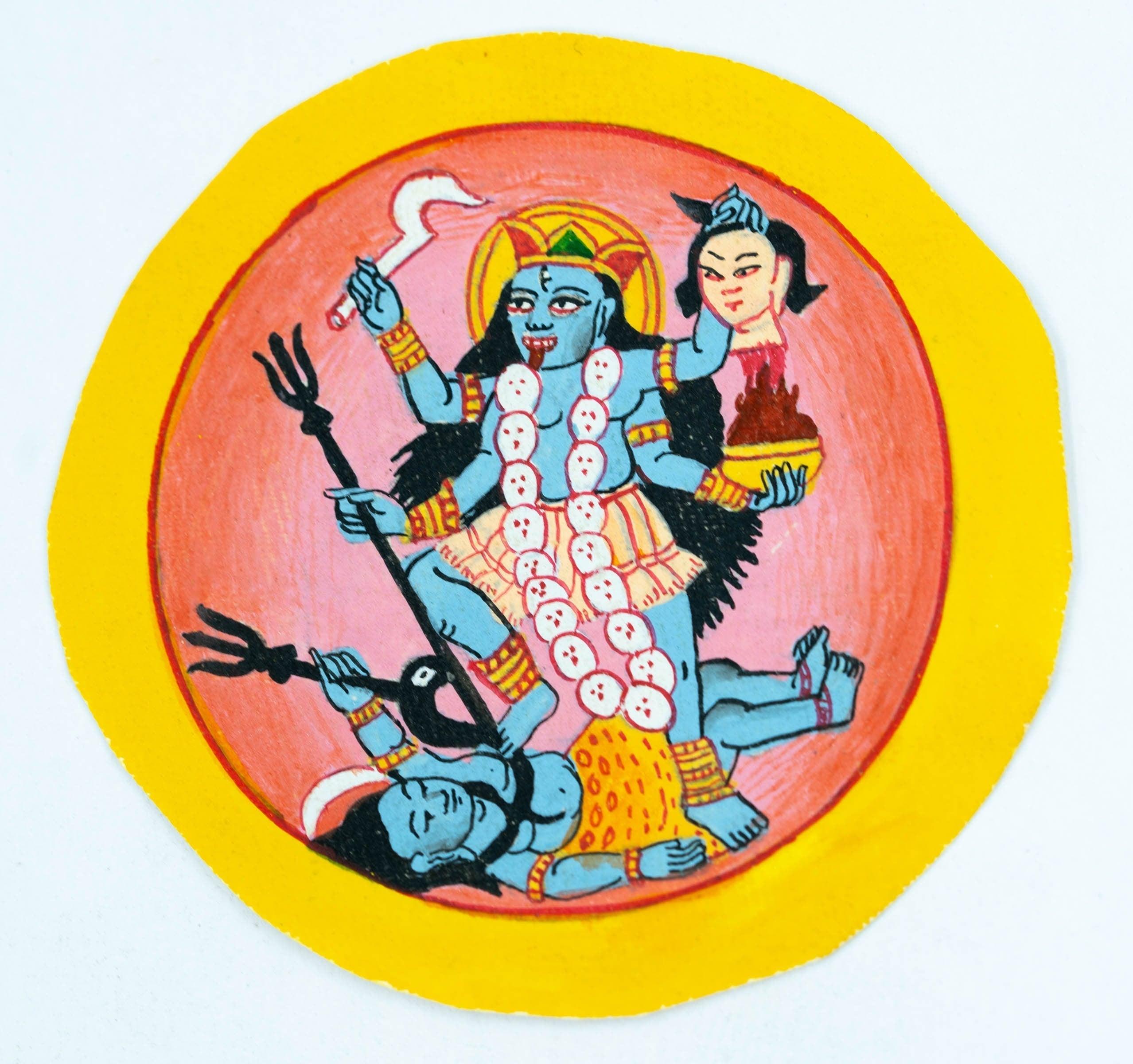Ghau Thangka of Kali Deity - Pendant - Himalayas Shop
