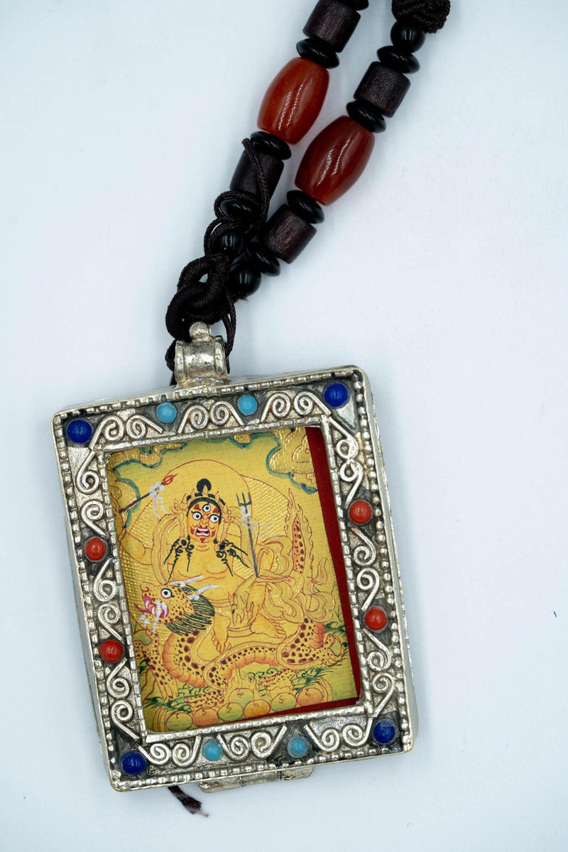 Zambala on Dragon Ghau Thangka - Himalayas Shop