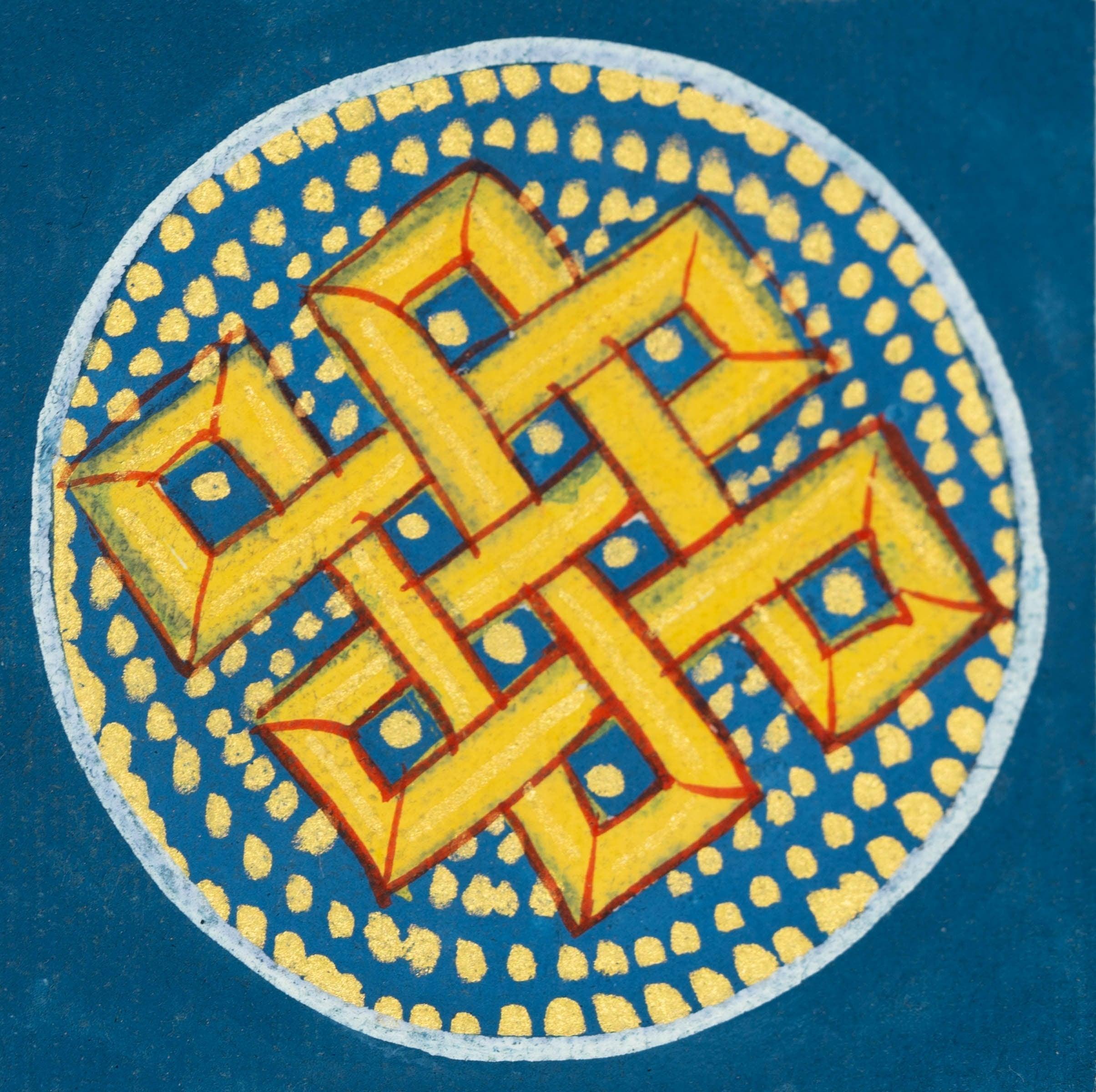 Endless Knot Mandala Ghau Thangka - Himalayas Shop