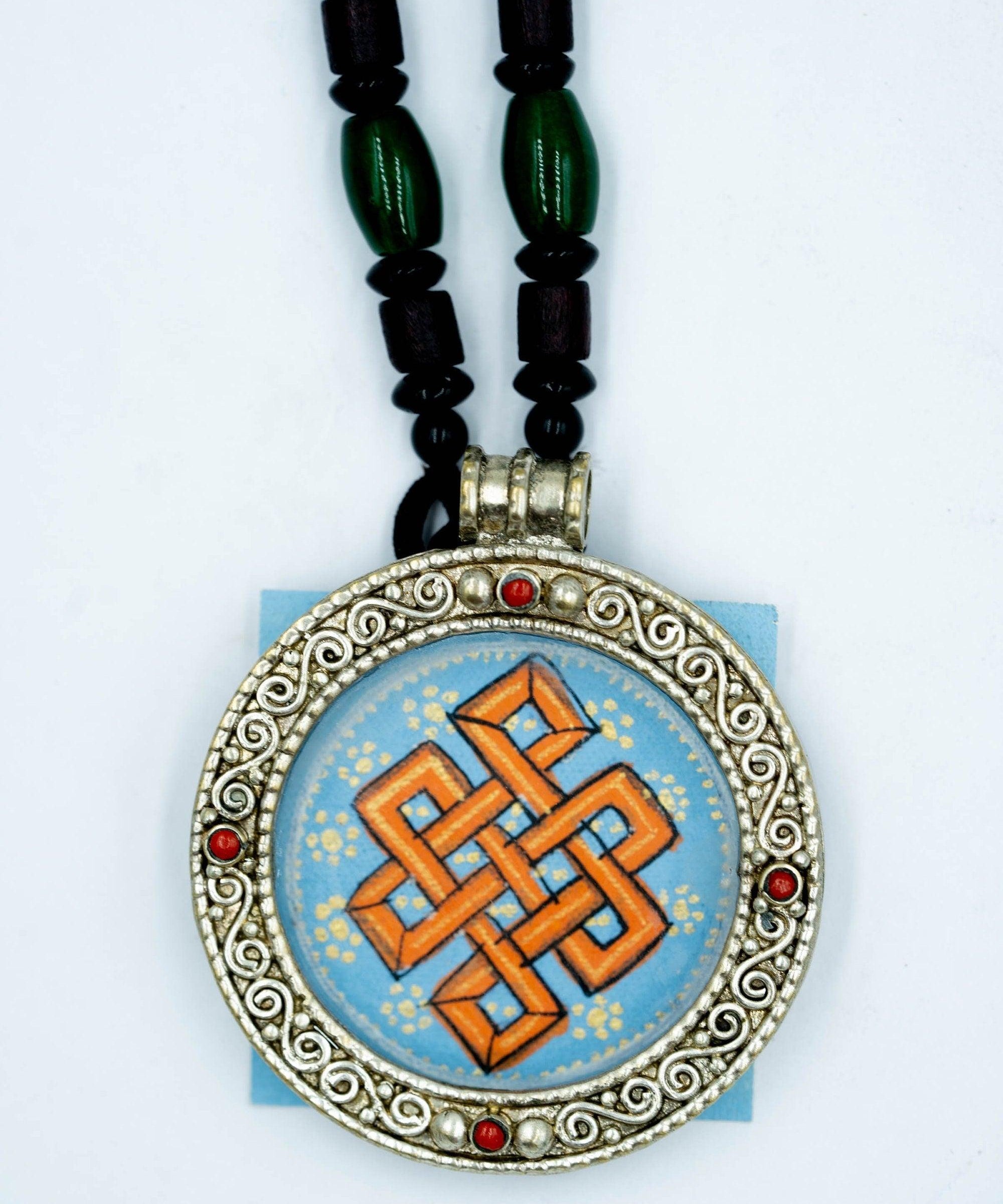 Endless Knot Mandala Ghau Thangka - Himalayas Shop
