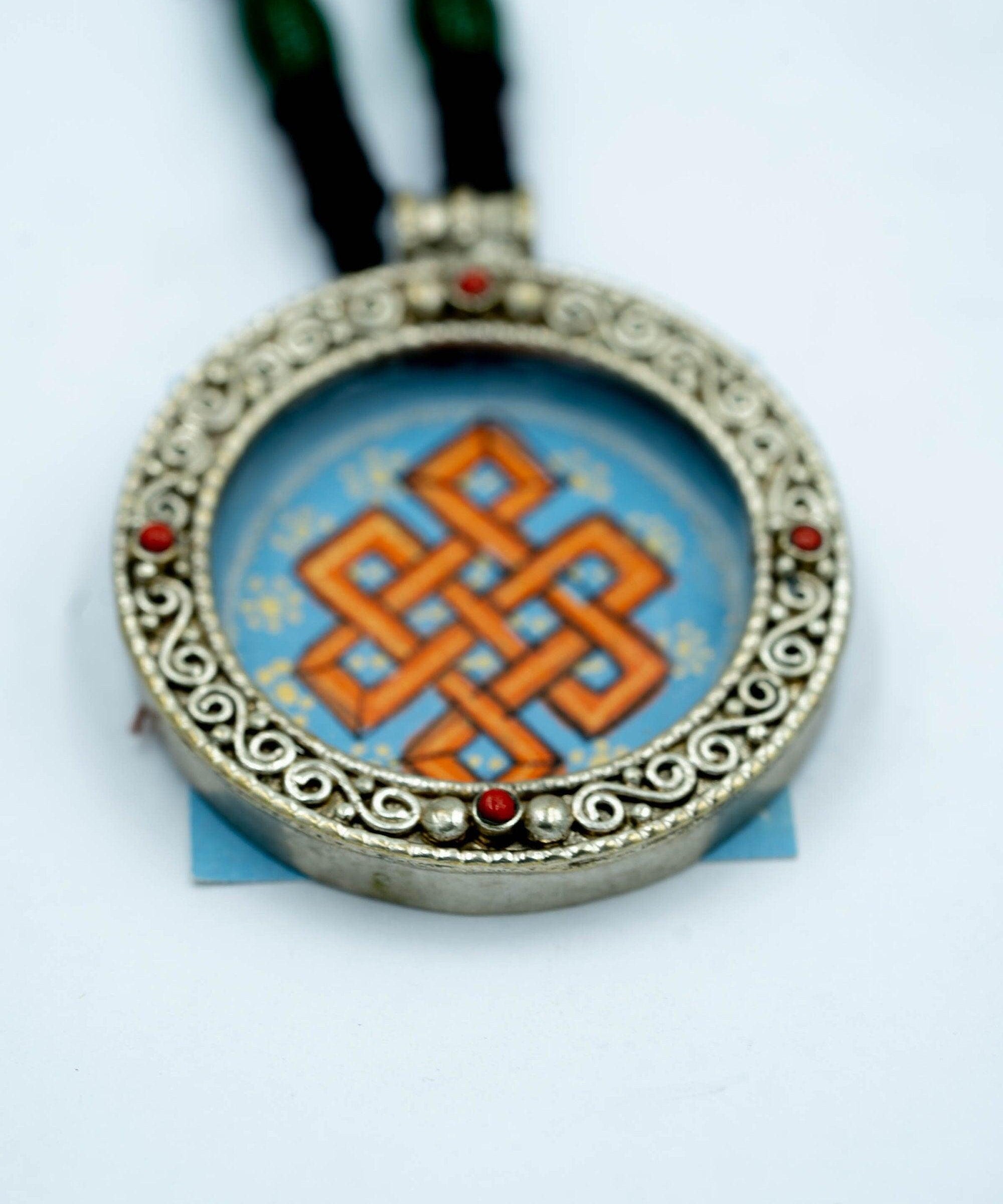 Endless Knot Mandala Ghau Thangka - Himalayas Shop