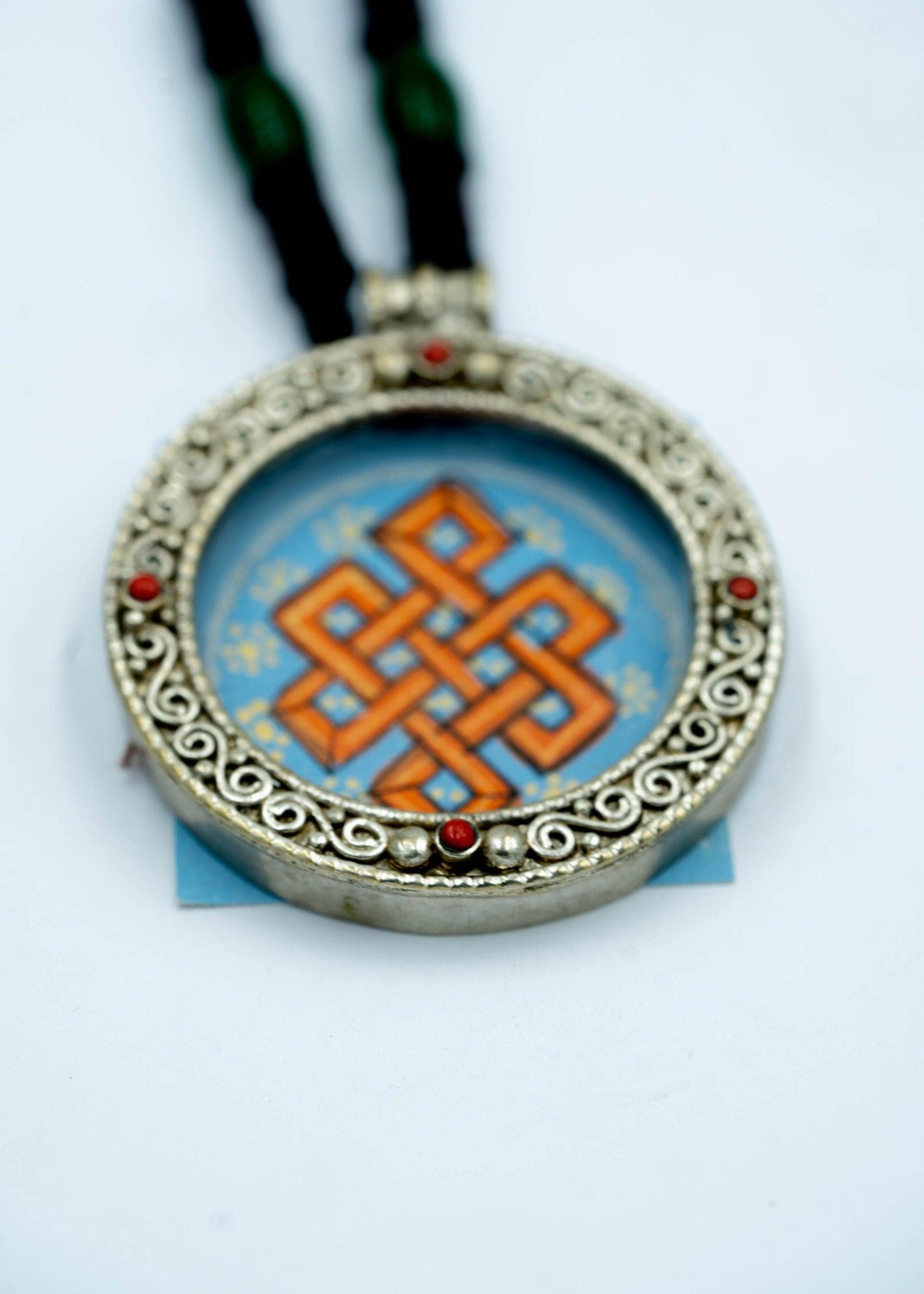 Endless Knot Mandala Ghau Thangka - Himalayas Shop