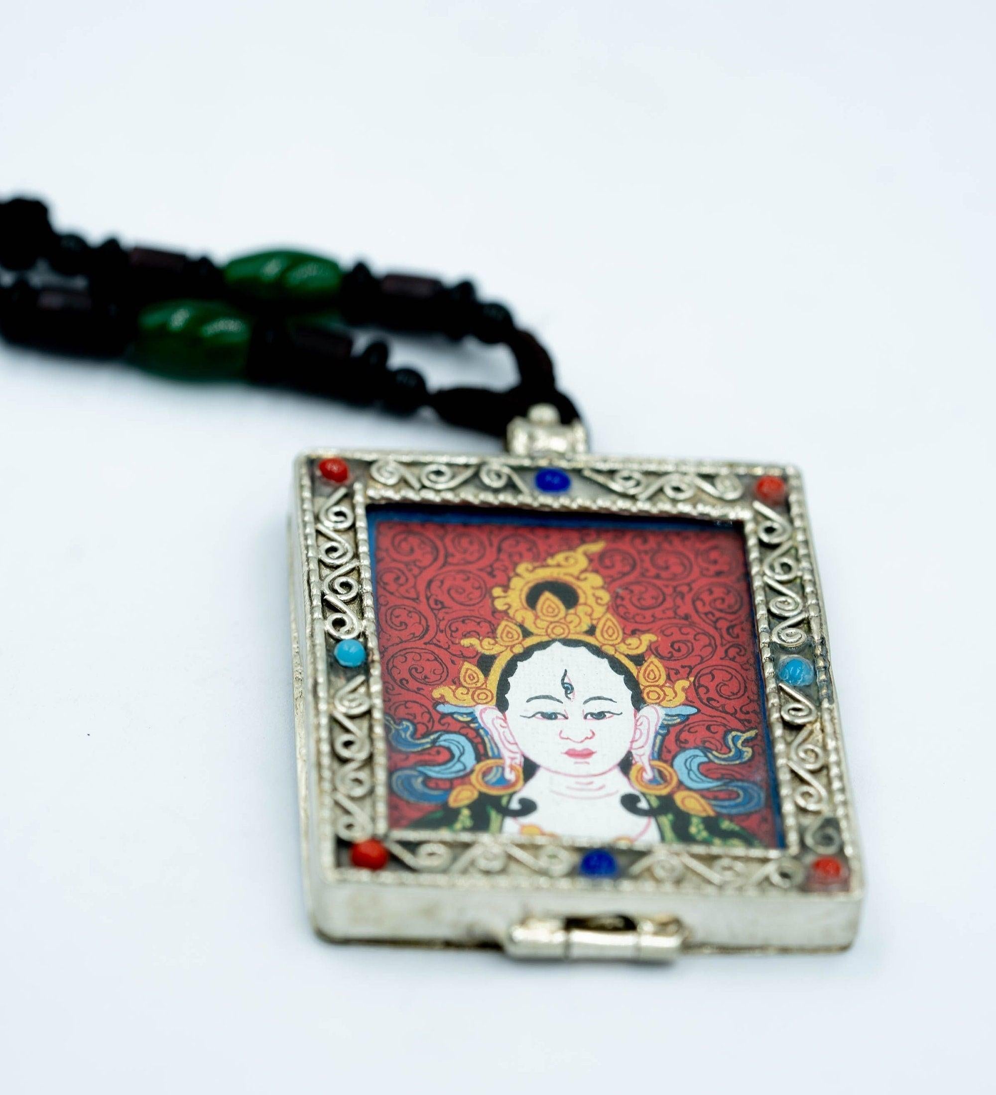 White Tara Ghau Thangka - Himalayas Shop