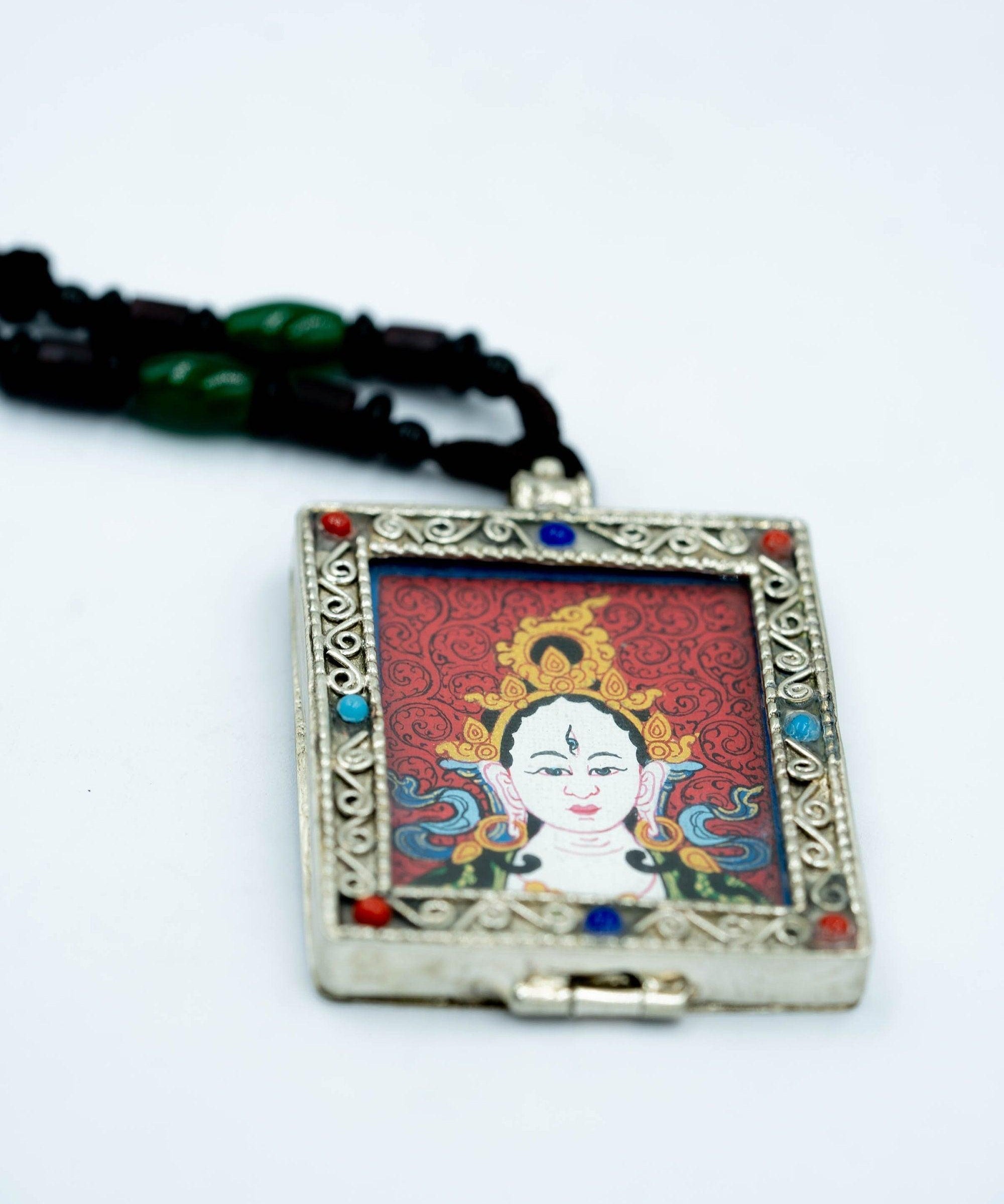 White Tara Ghau Thangka - Himalayas Shop