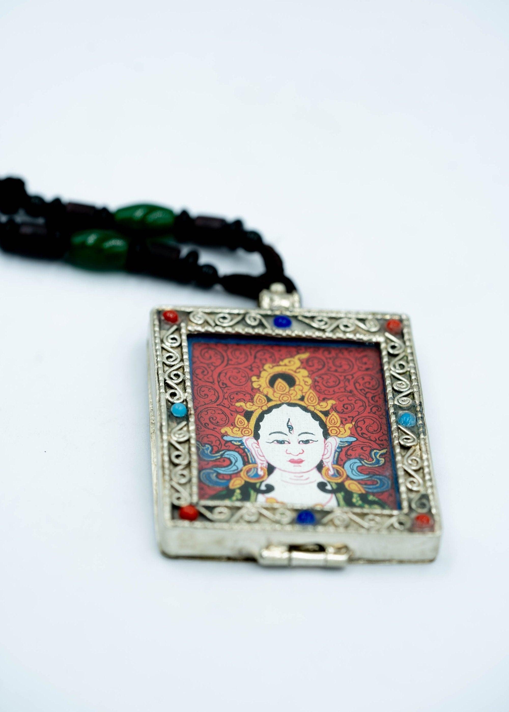 White Tara Ghau Thangka - Himalayas Shop
