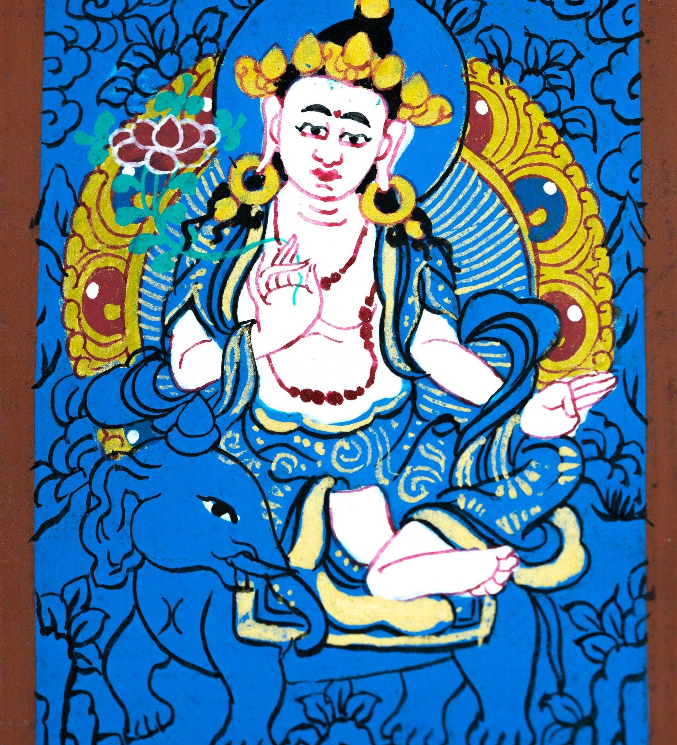 Tara  on Elephant Ghau Thangka - Himalayas Shop