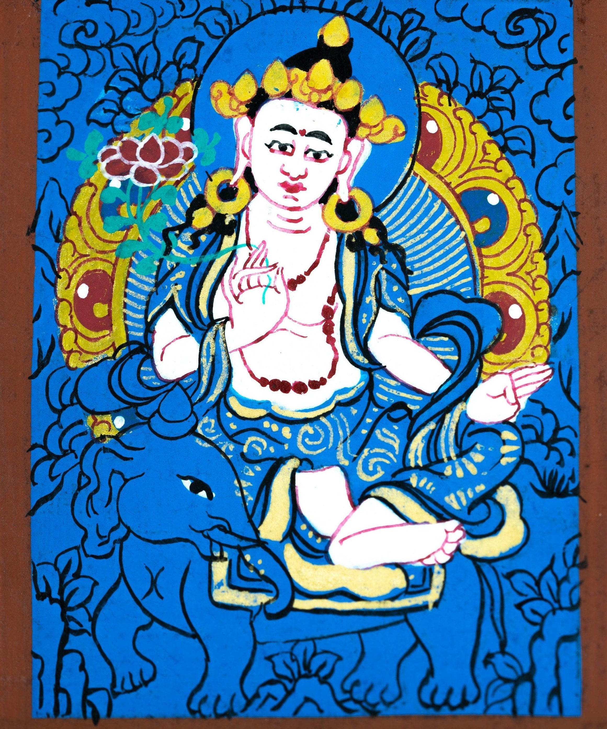 Tara  on Elephant Ghau Thangka - Himalayas Shop