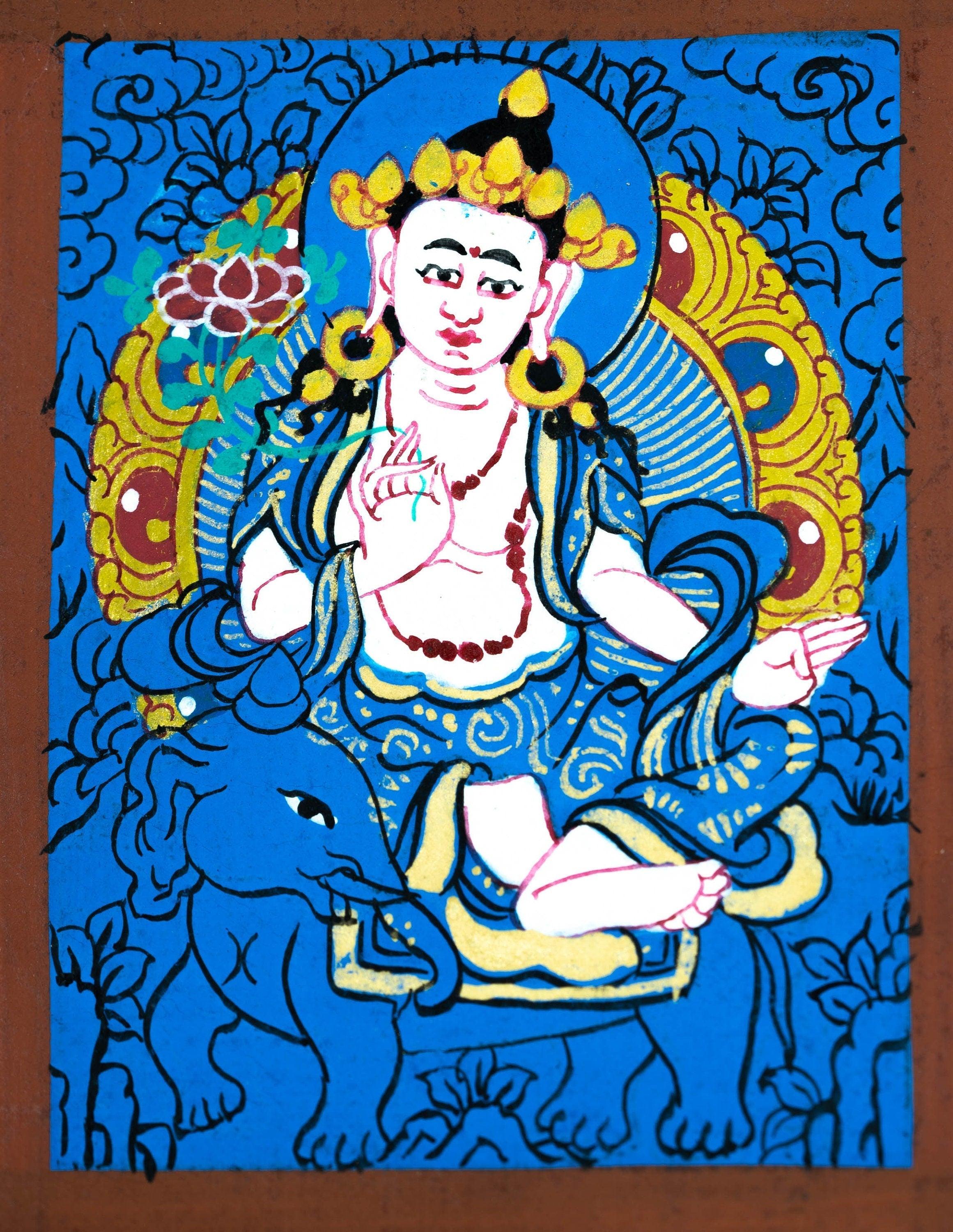 Tara  on Elephant Ghau Thangka - Himalayas Shop