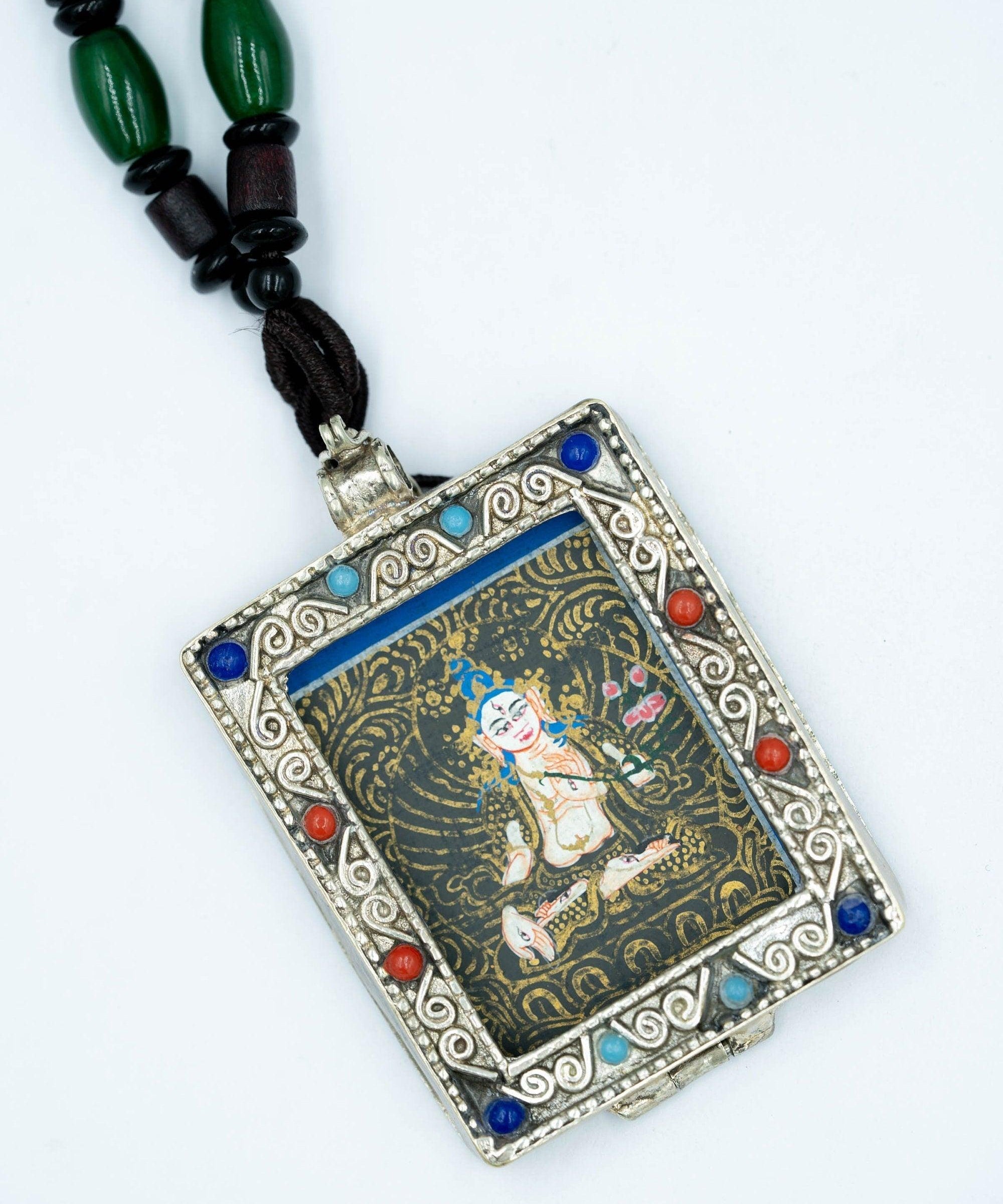 White Tara Ghau Thangka - Himalayas Shop