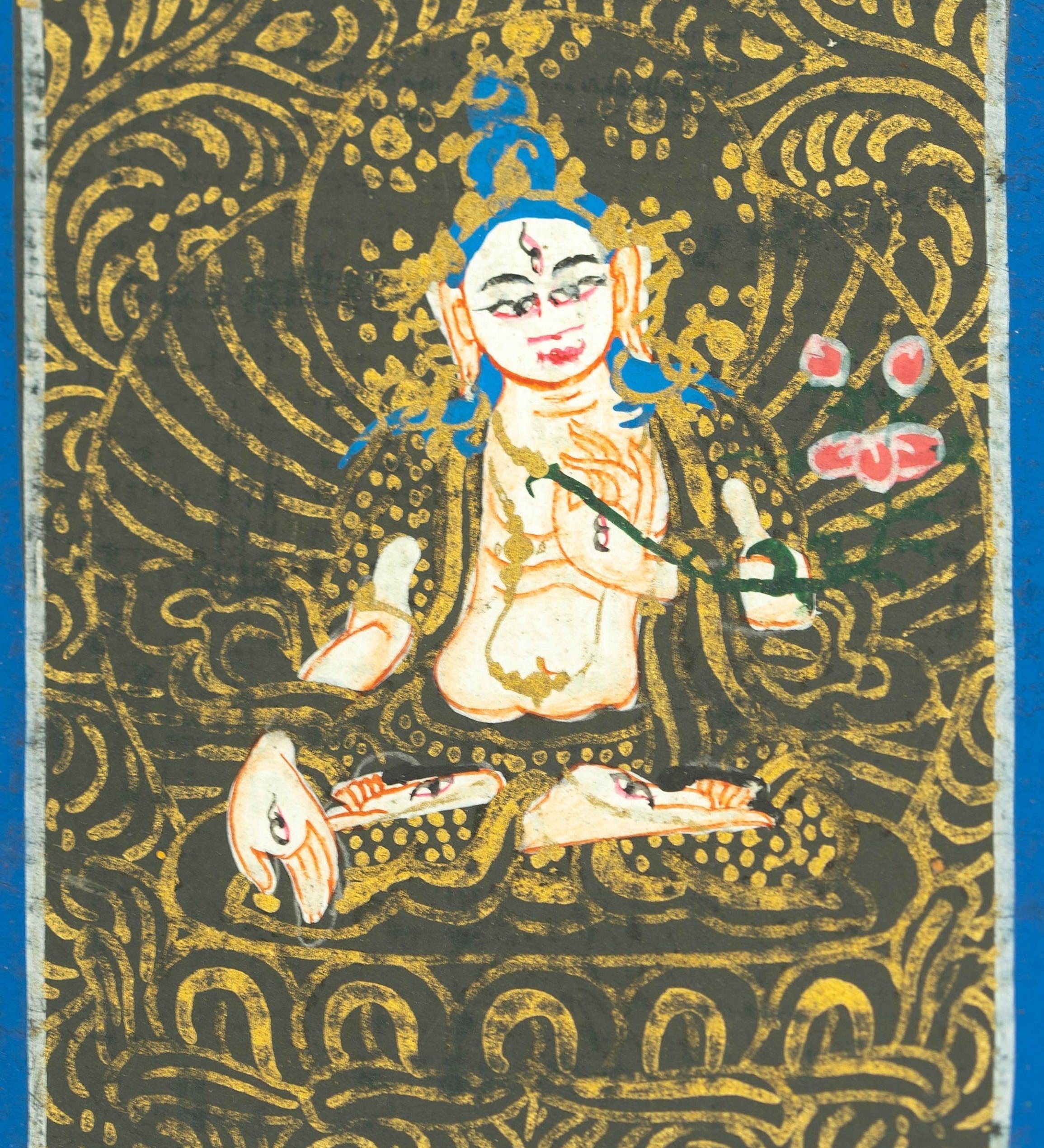 White Tara Ghau Thangka - Himalayas Shop