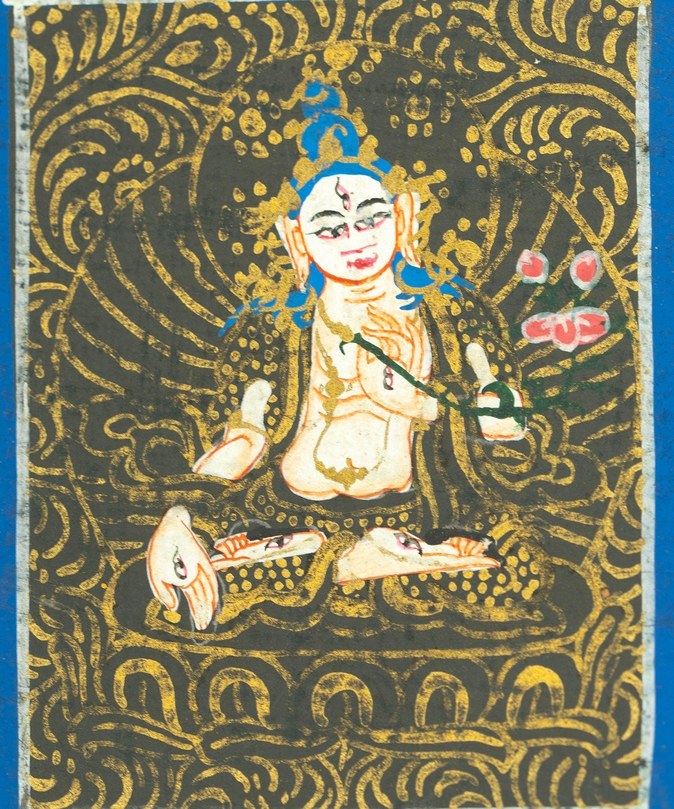 White Tara Ghau Thangka - Himalayas Shop