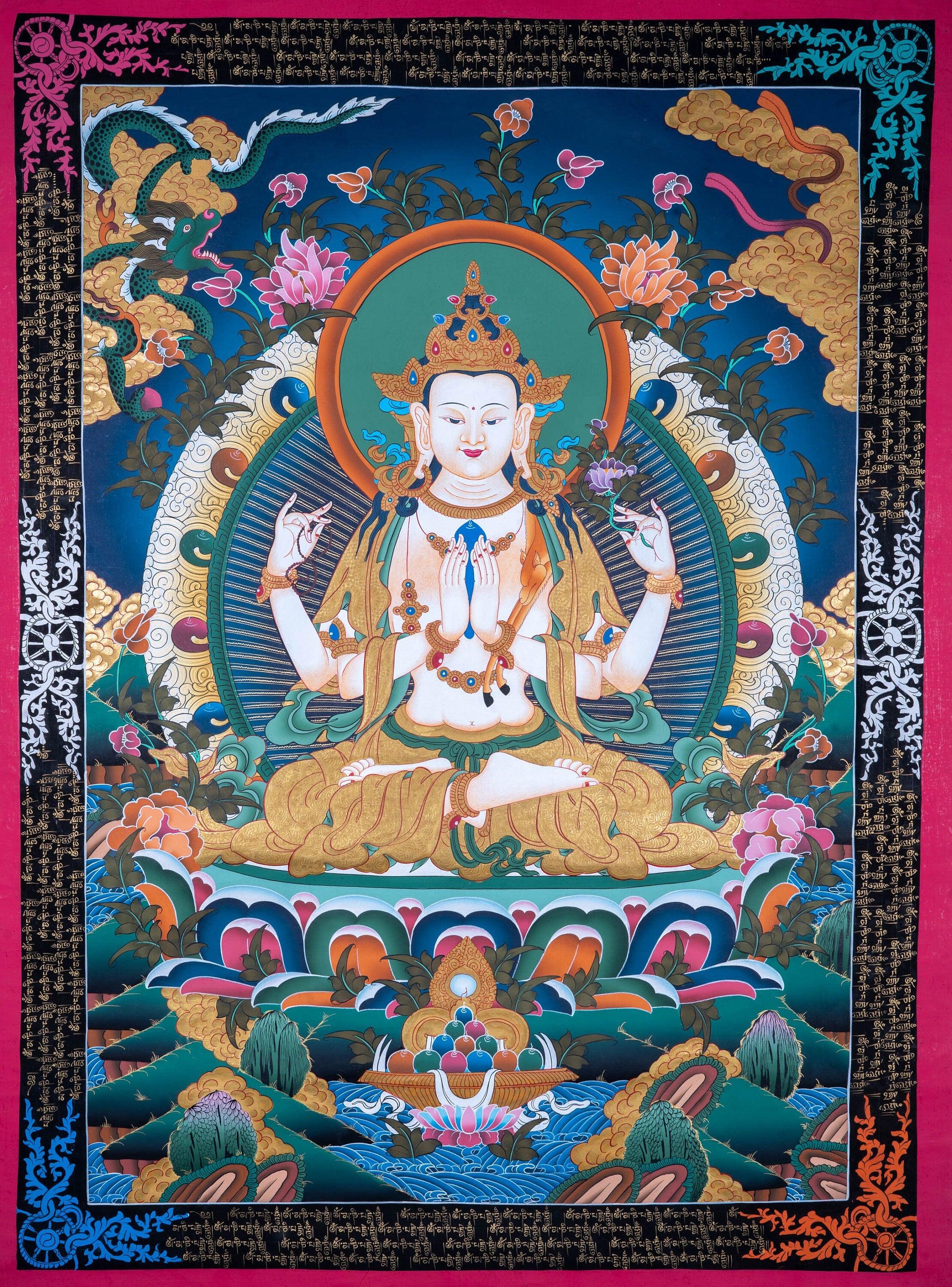 4 arm Chenrezig - Himalayas Shop