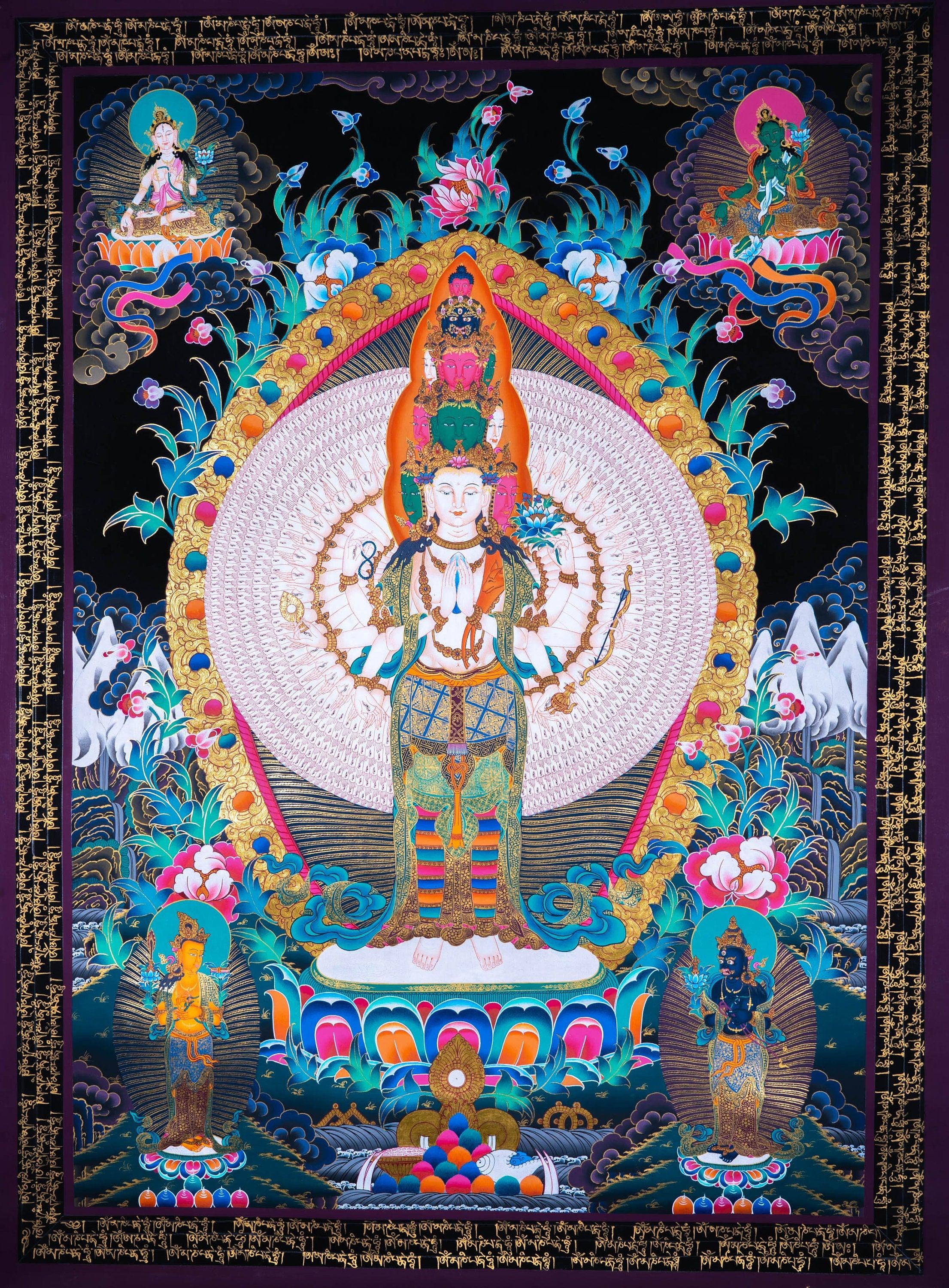 1000 Arm Avalokiteshvara - Himalayas Shop