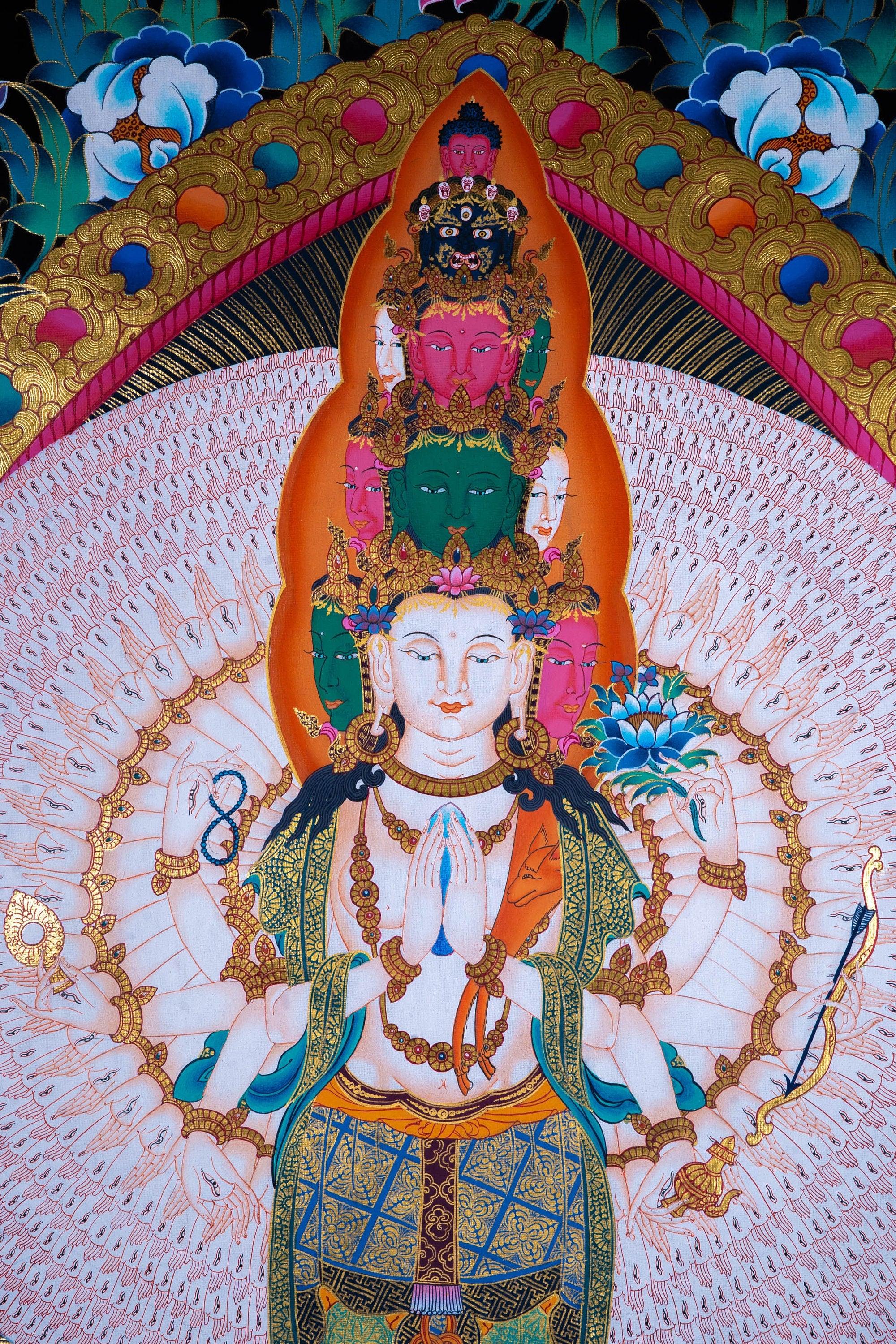 1000 Arm Avalokiteshvara - Himalayas Shop