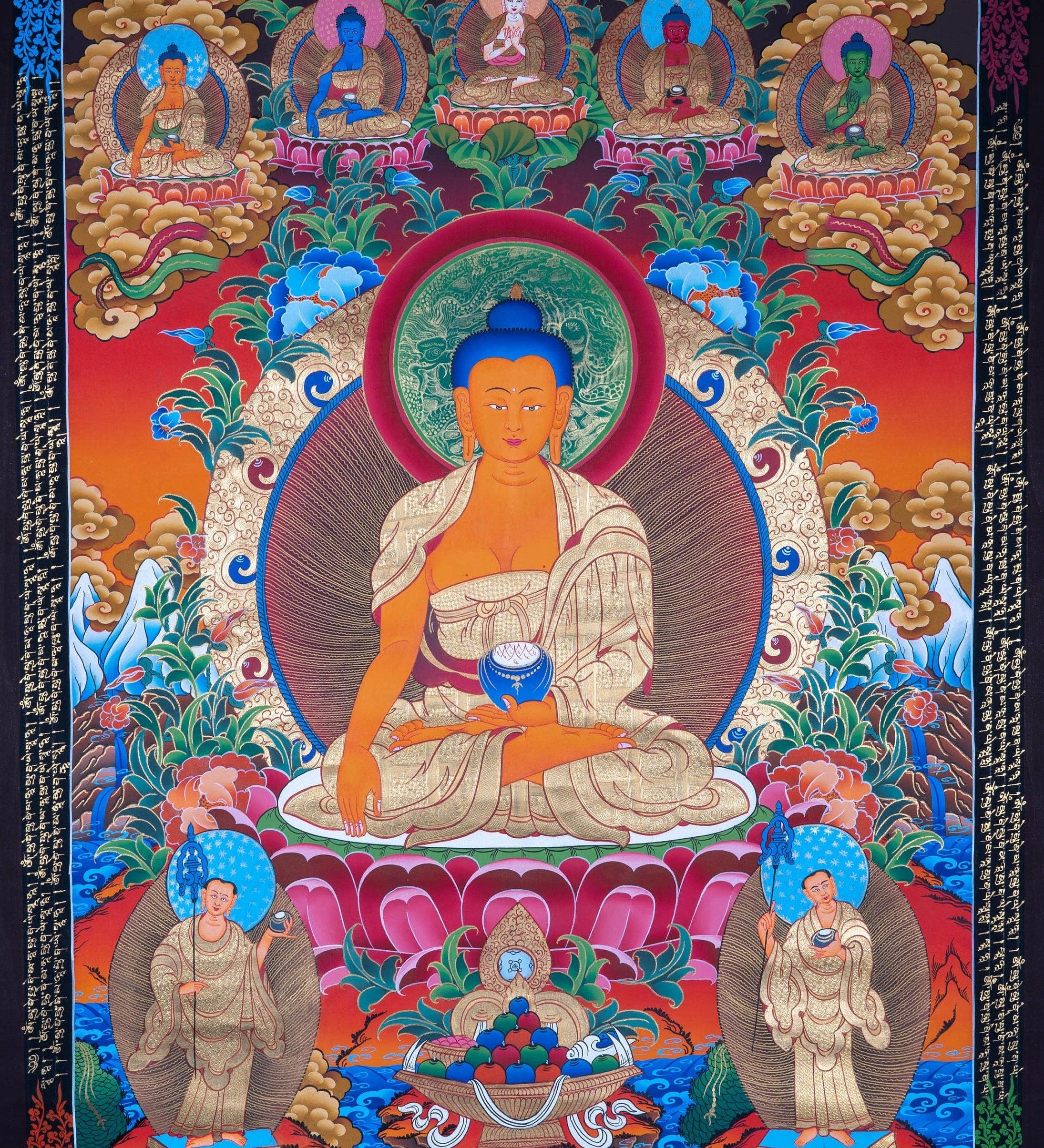 Shakyamuni Buddha Thangka - Himalayas Shop