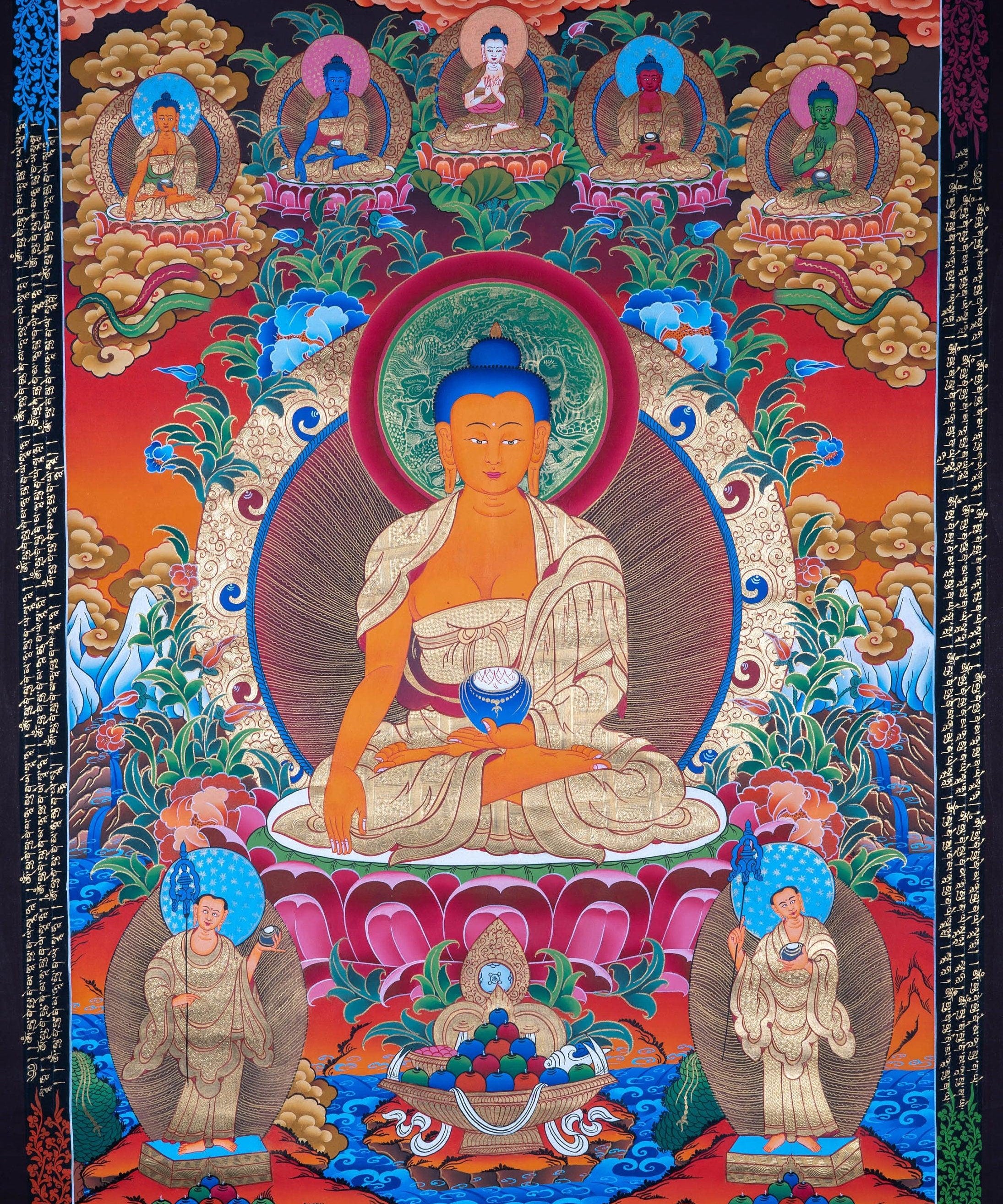 Shakyamuni Buddha Thangka - Himalayas Shop