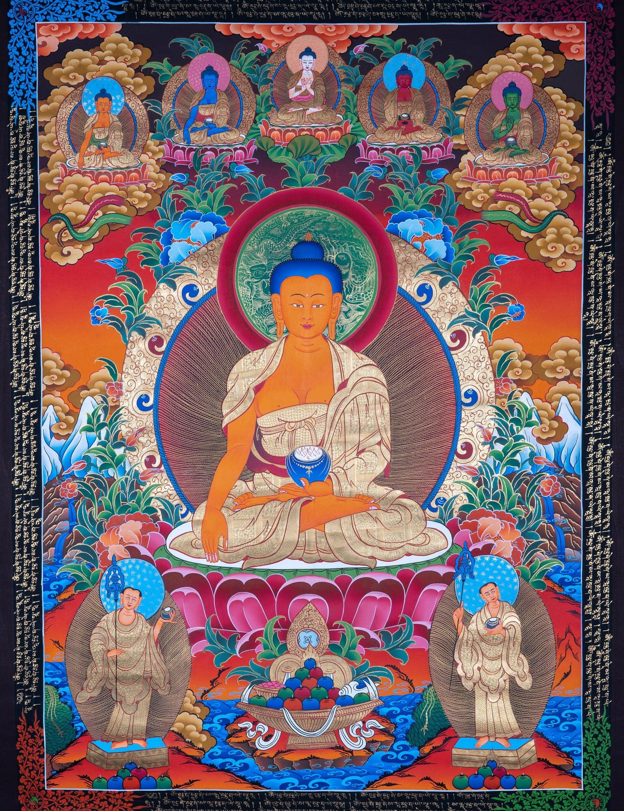 Shakyamuni Buddha Thangka - Himalayas Shop