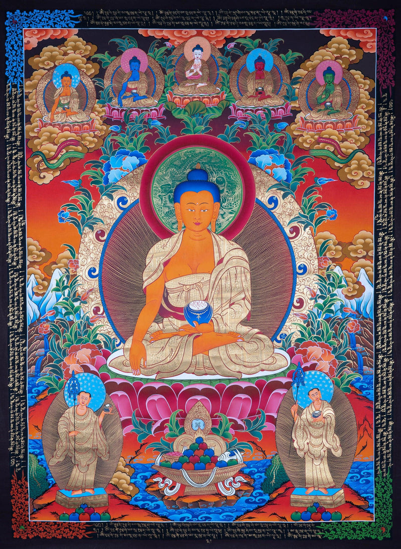 Shakyamuni Buddha Thangka - Himalayas Shop