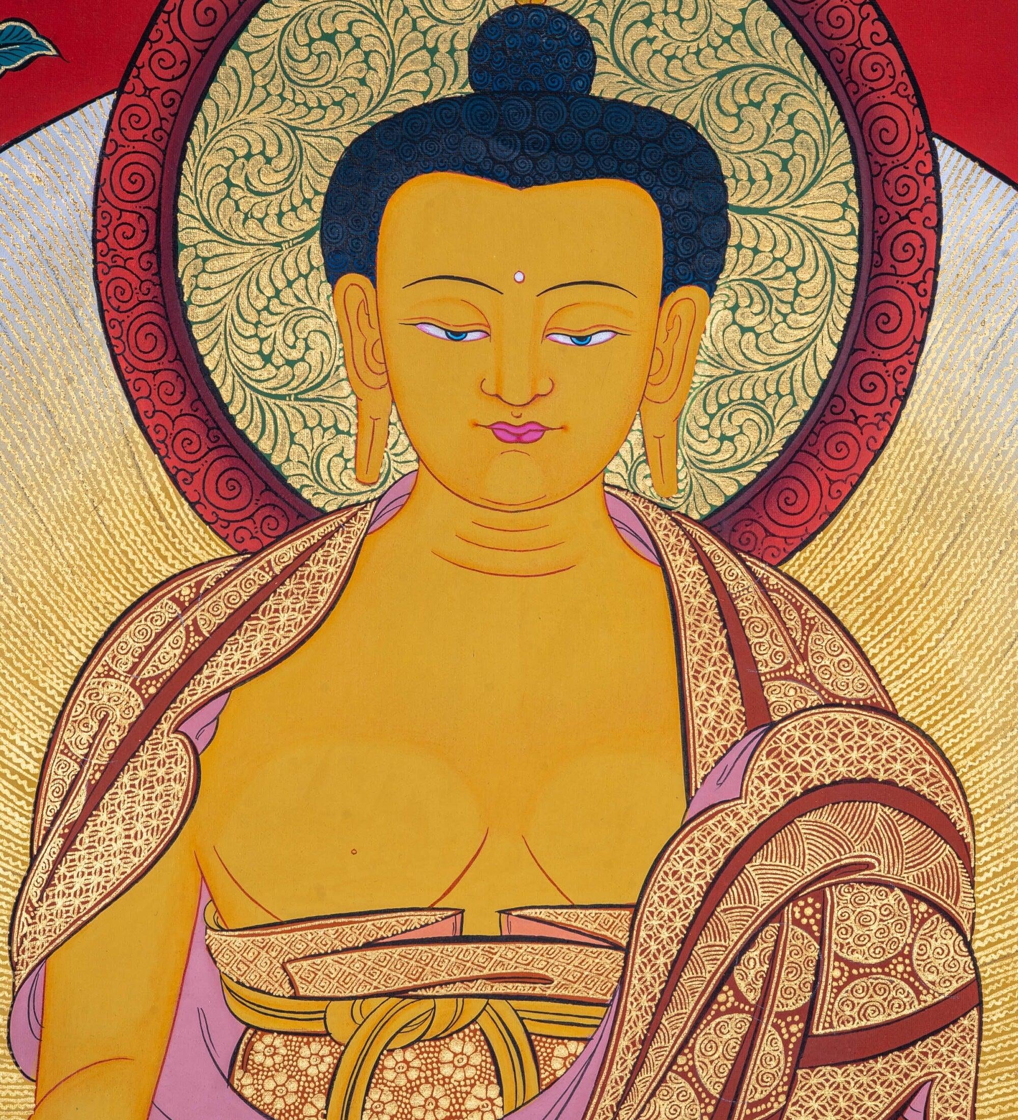 Shakyamuni Buddha Thangka - Himalayas Shop