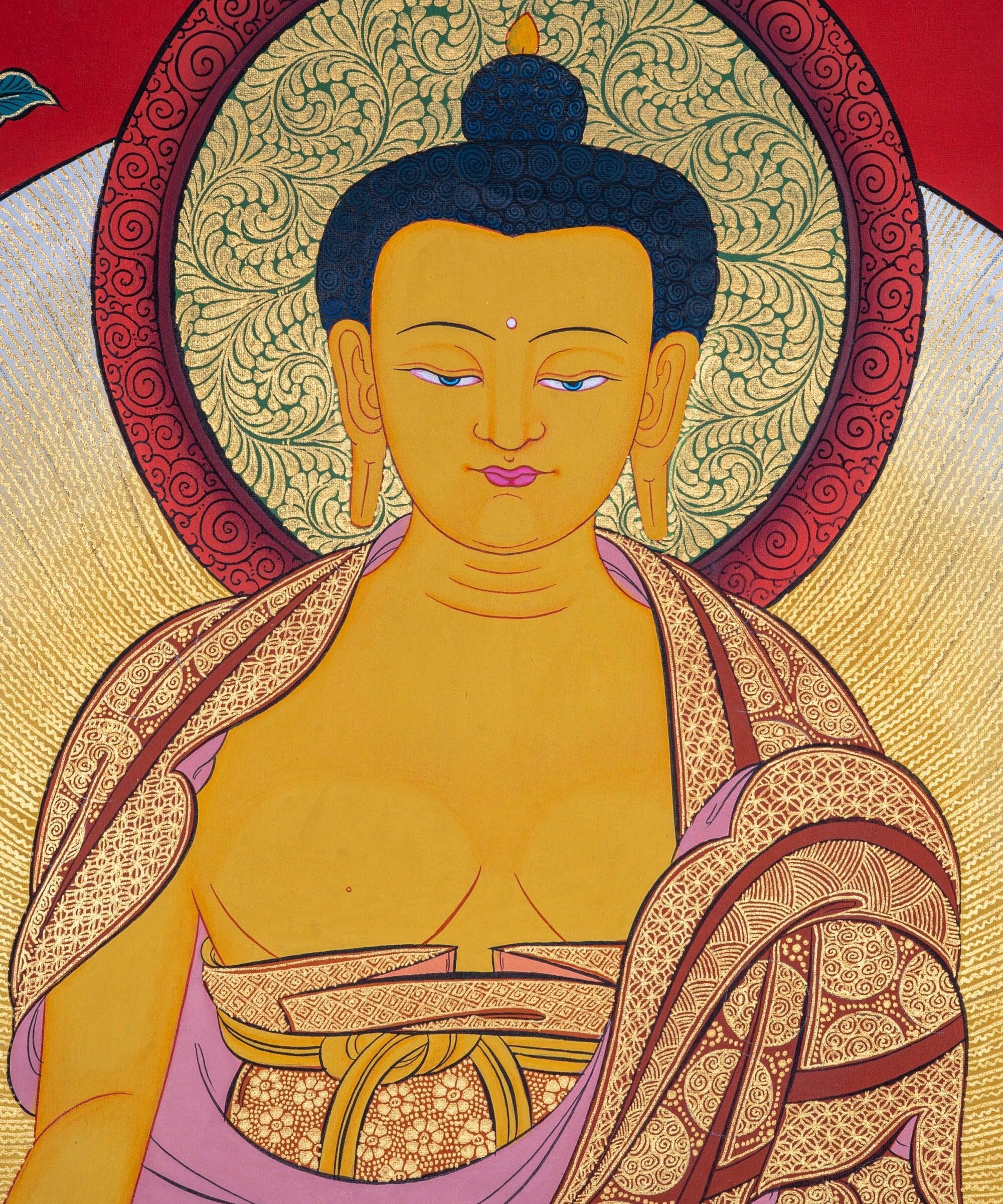 Shakyamuni Buddha Thangka - Himalayas Shop