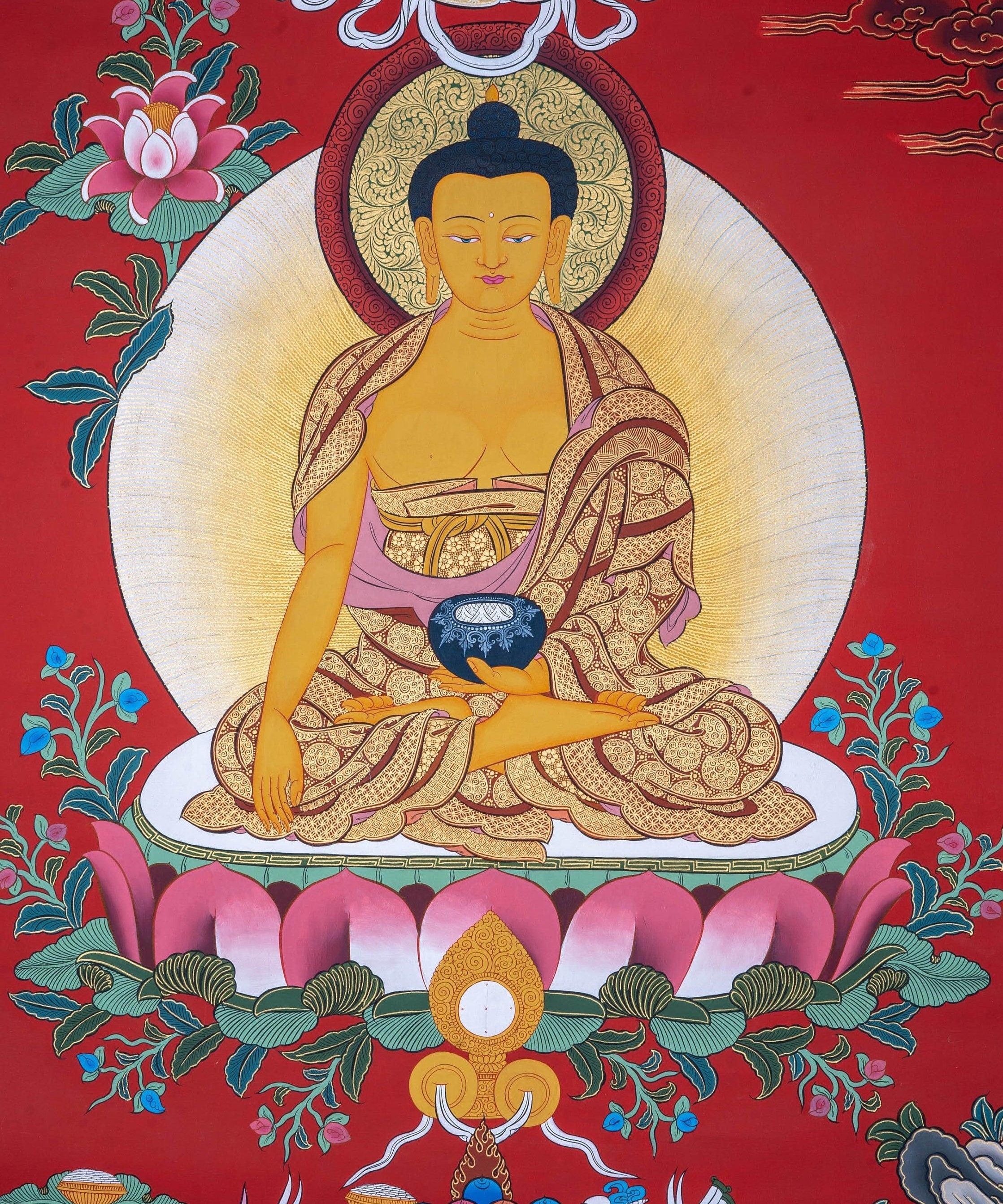Shakyamuni Buddha Thangka - Himalayas Shop